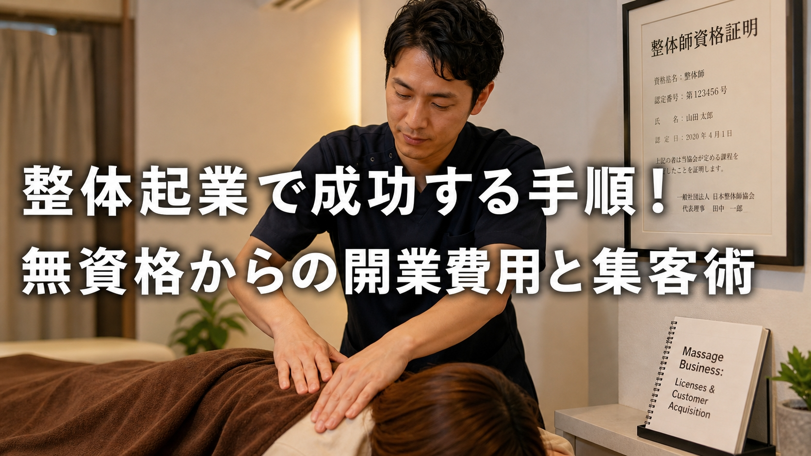 整体起業で成功する手順！無資格からの開業費用と集客術