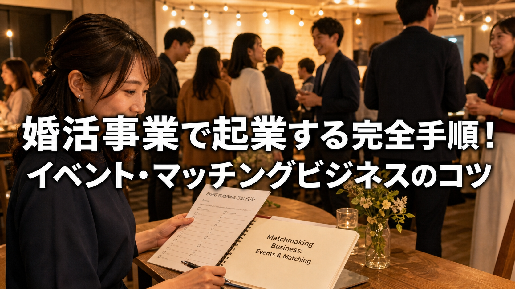 婚活事業で起業する完全手順！イベント・マッチングビジネスのコツ