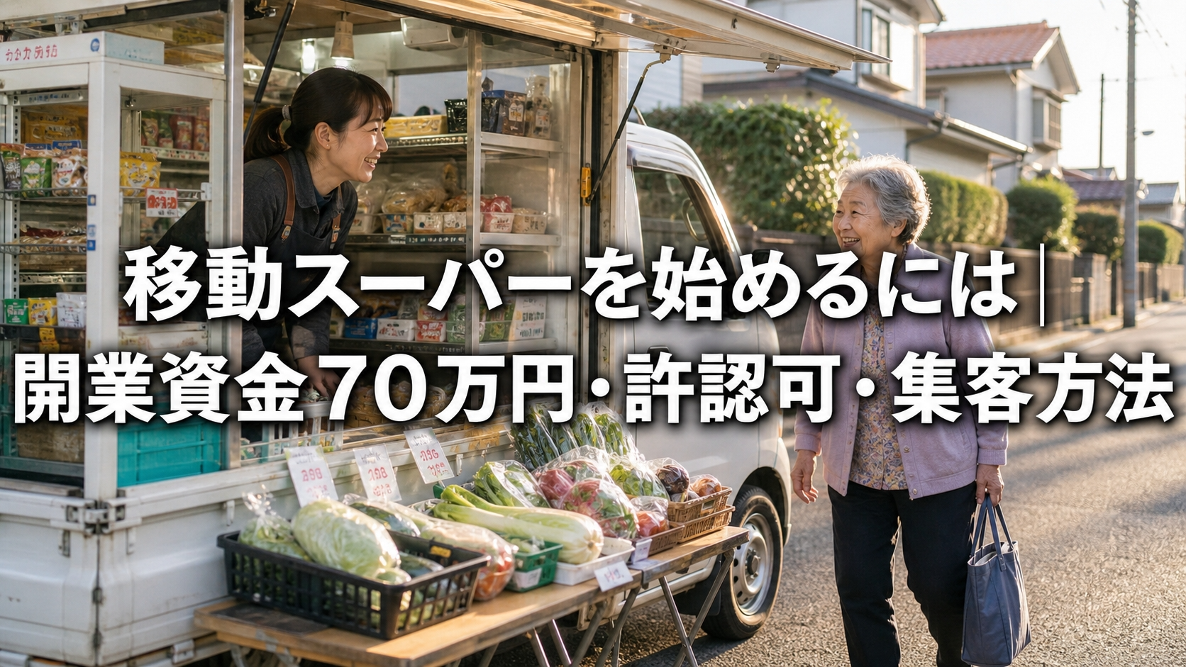 移動スーパーを始めるには｜開業資金70万円・許認可・集客方法