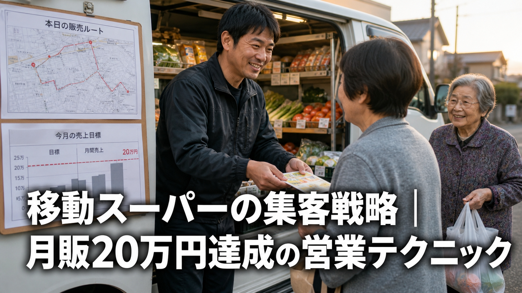 移動スーパーの集客戦略｜月販20万円達成の営業テクニック