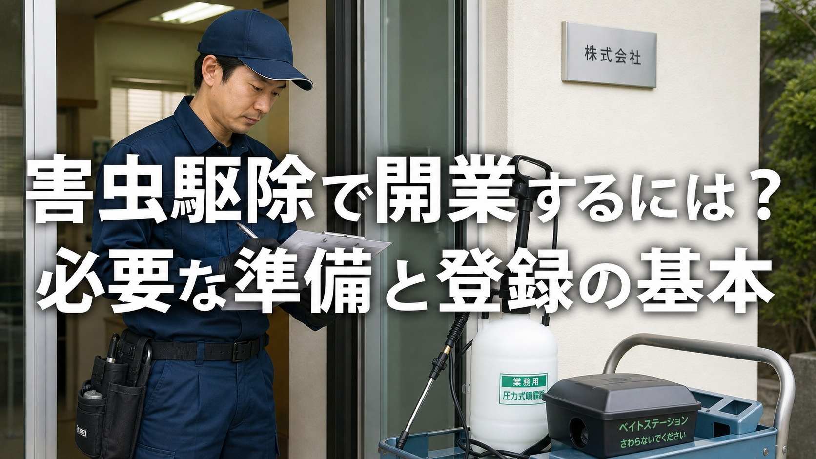 害虫駆除で開業するには？必要な準備と登録の基本
