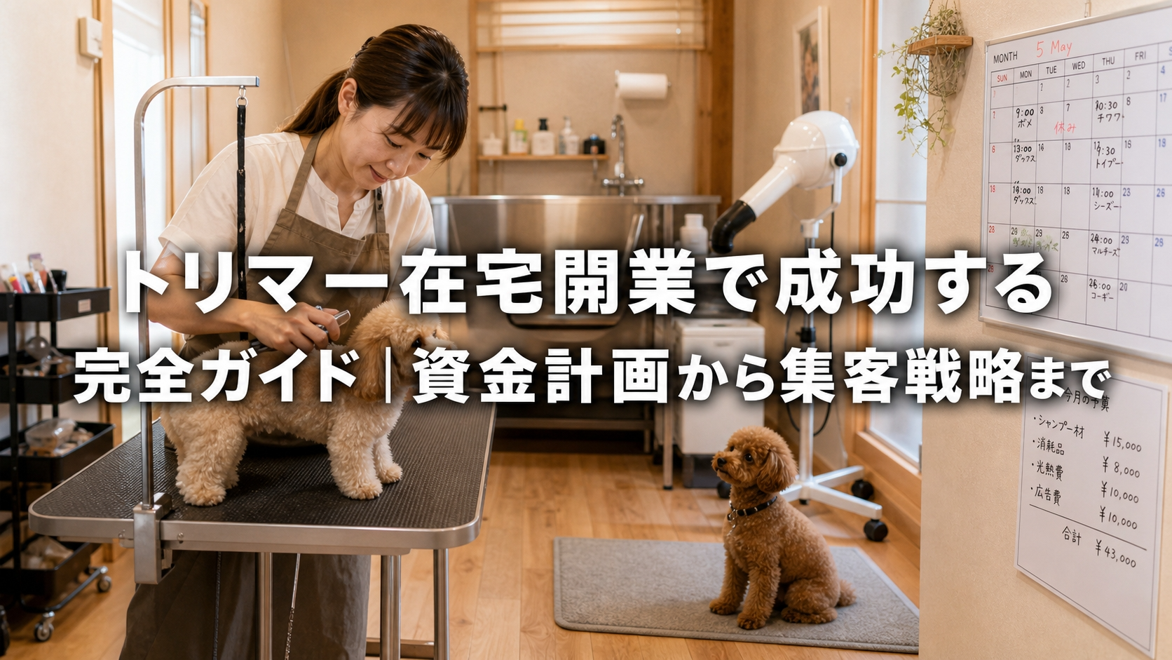 トリマー在宅開業で成功する完全ガイド｜資金計画から集客戦略まで