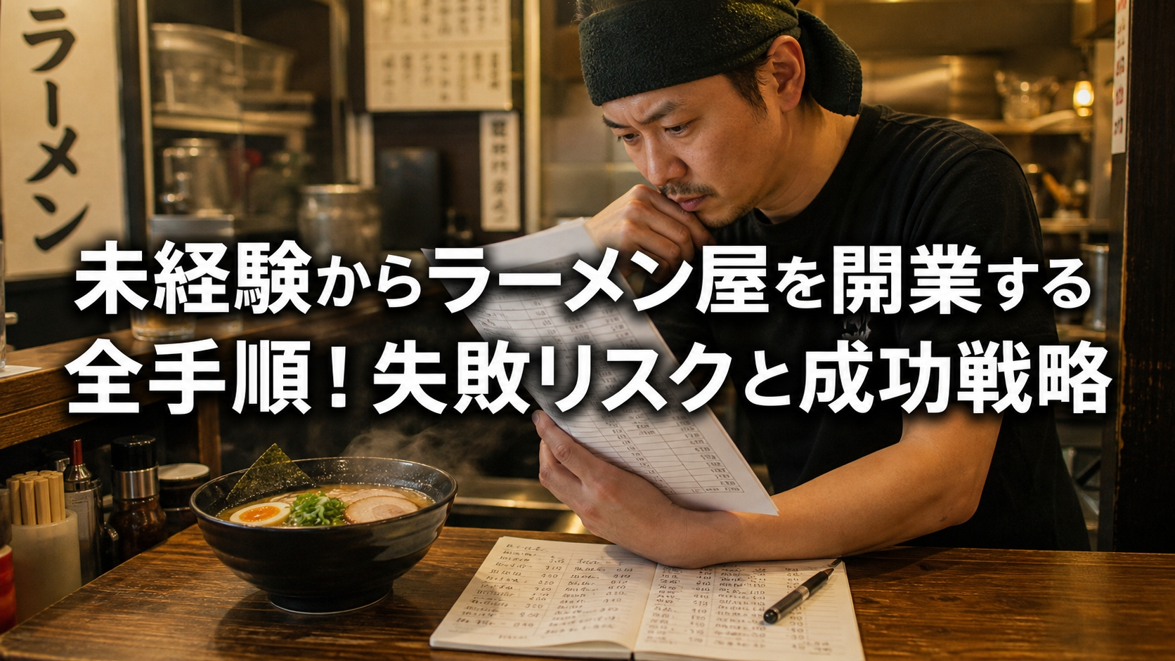 未経験からラーメン屋を開業する全手順！失敗リスクと成功戦略