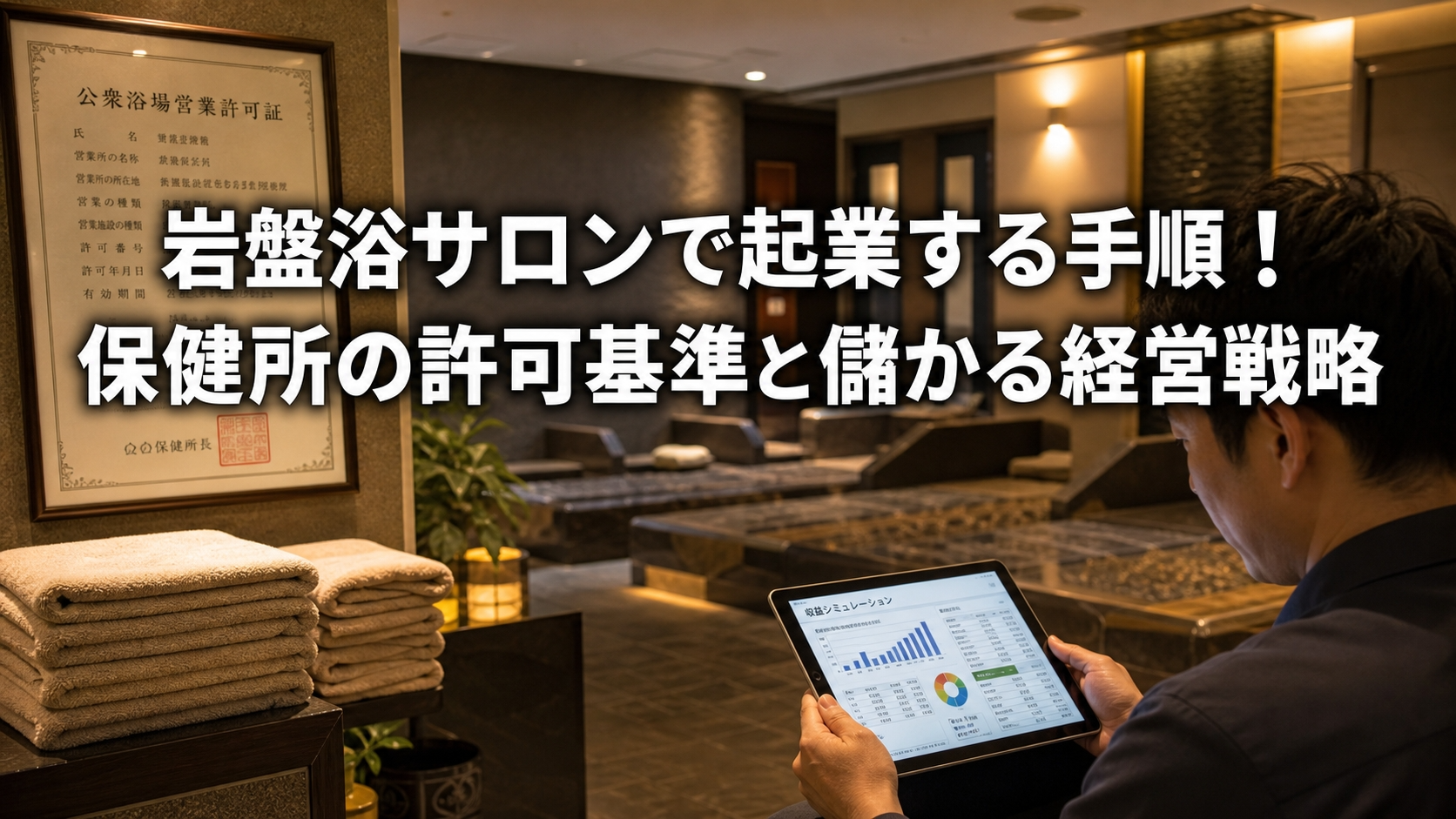 岩盤浴サロンで起業する手順！保健所の許可基準と儲かる経営戦略