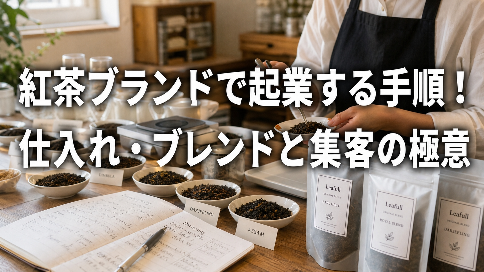 紅茶ブランドで起業する手順！仕入れ・ブレンドと集客の極意