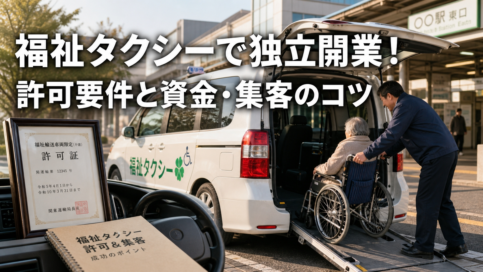 福祉タクシーで独立開業！許可要件と資金・集客のコツ