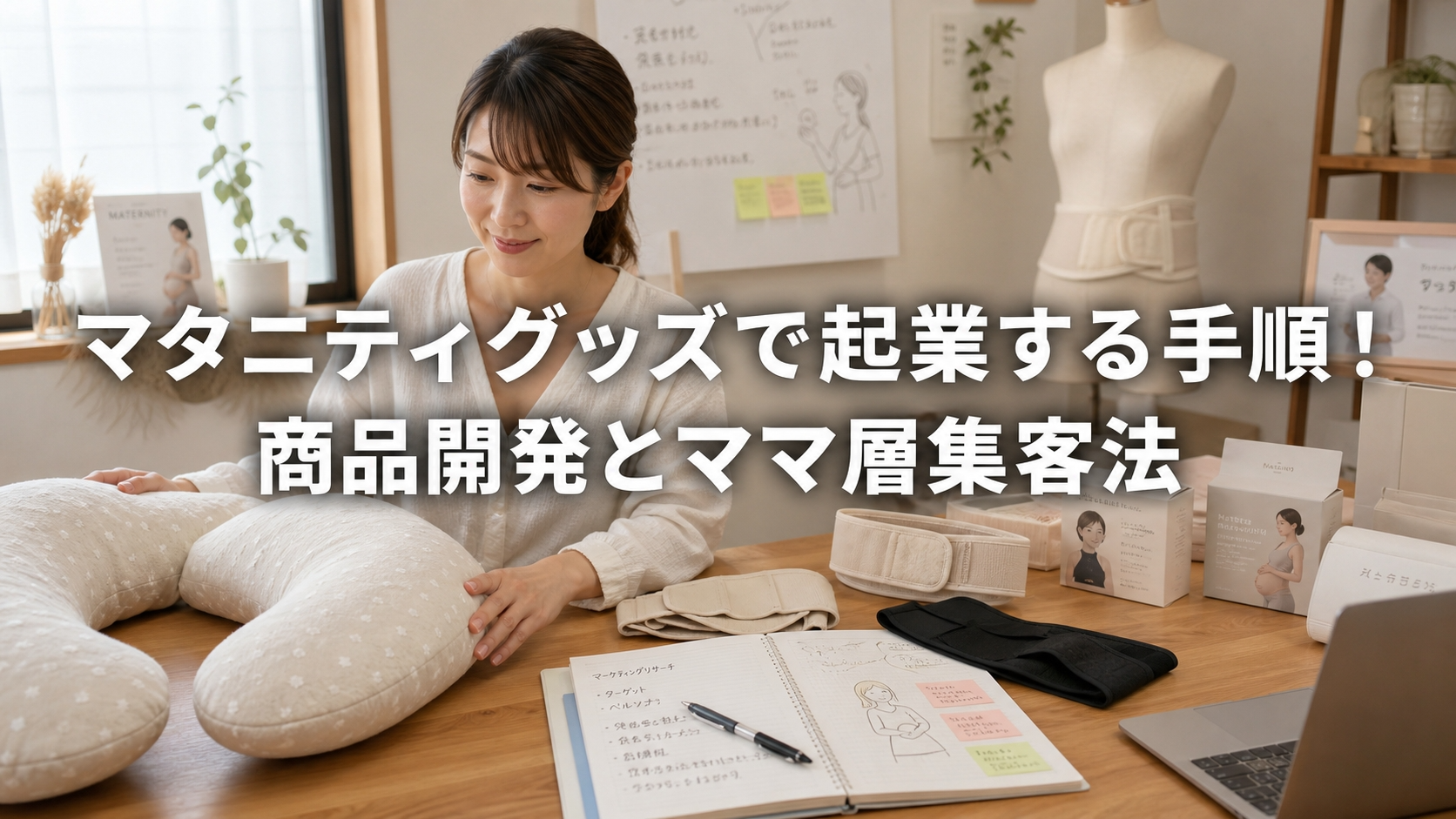 マタニティグッズで起業する手順！商品開発とママ層集客法