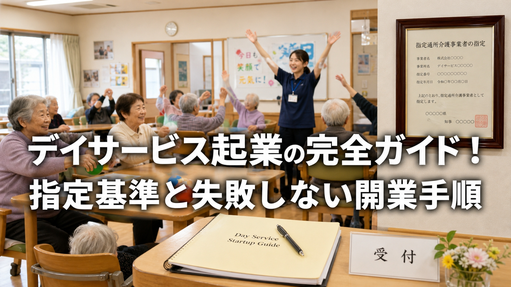 デイサービス起業の完全ガイド！指定基準と失敗しない開業手順