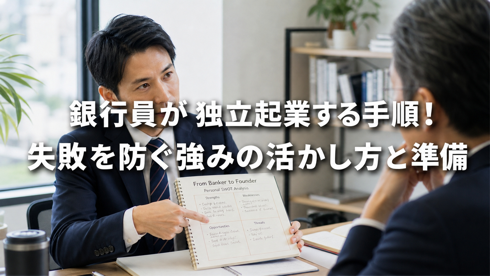 銀行員が独立起業する手順！失敗を防ぐ強みの活かし方と準備