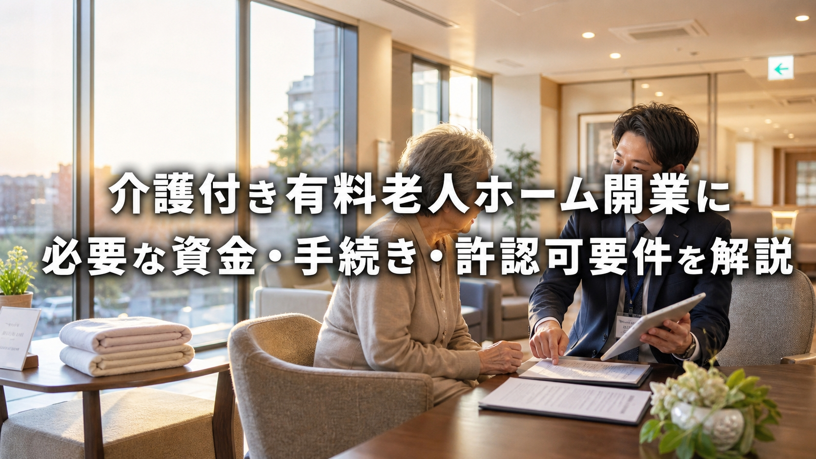 介護付き有料老人ホーム開業に必要な資金・手続き・許認可要件を解説