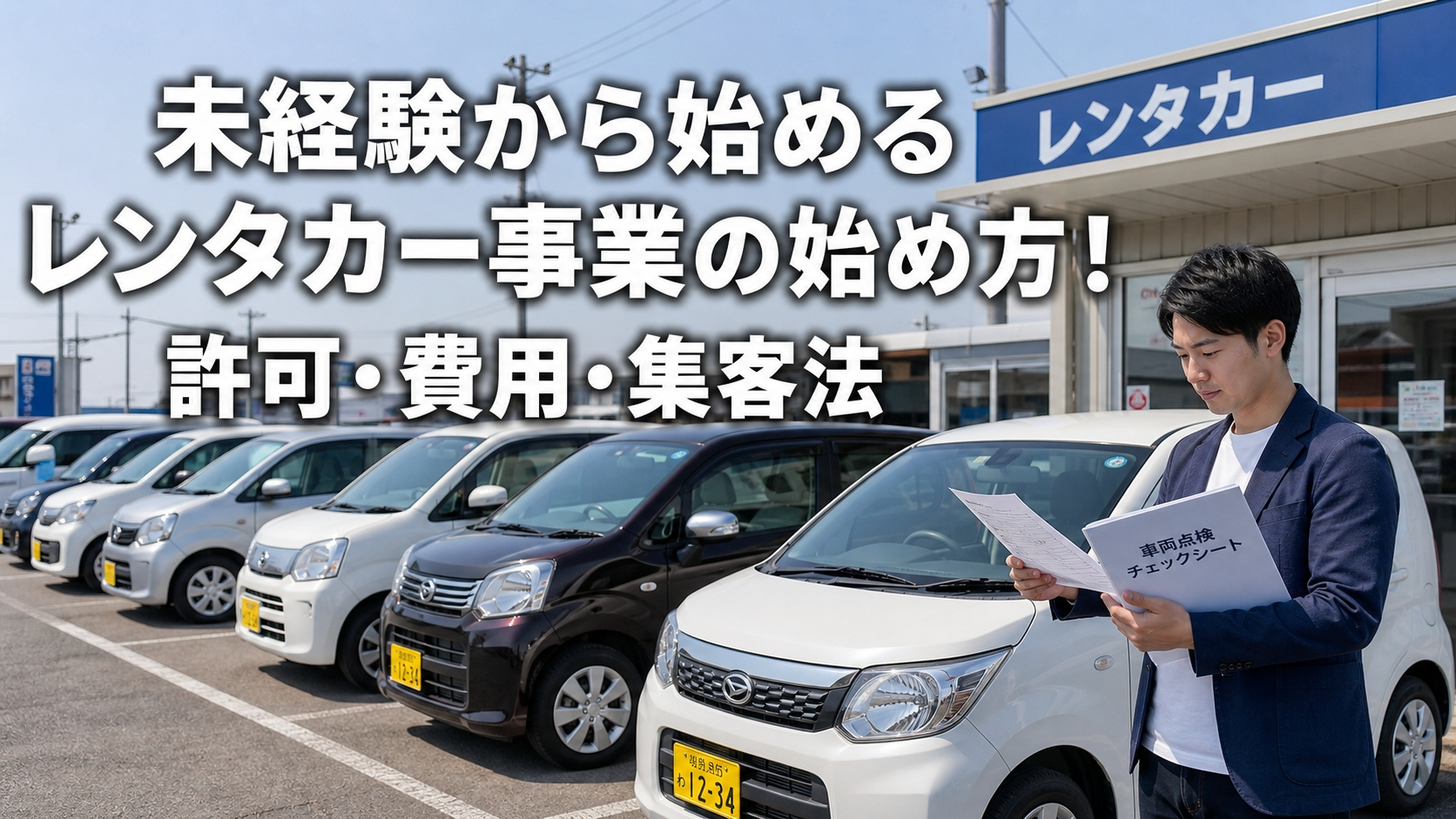 未経験から始めるレンタカー事業の始め方！許可・費用・集客法