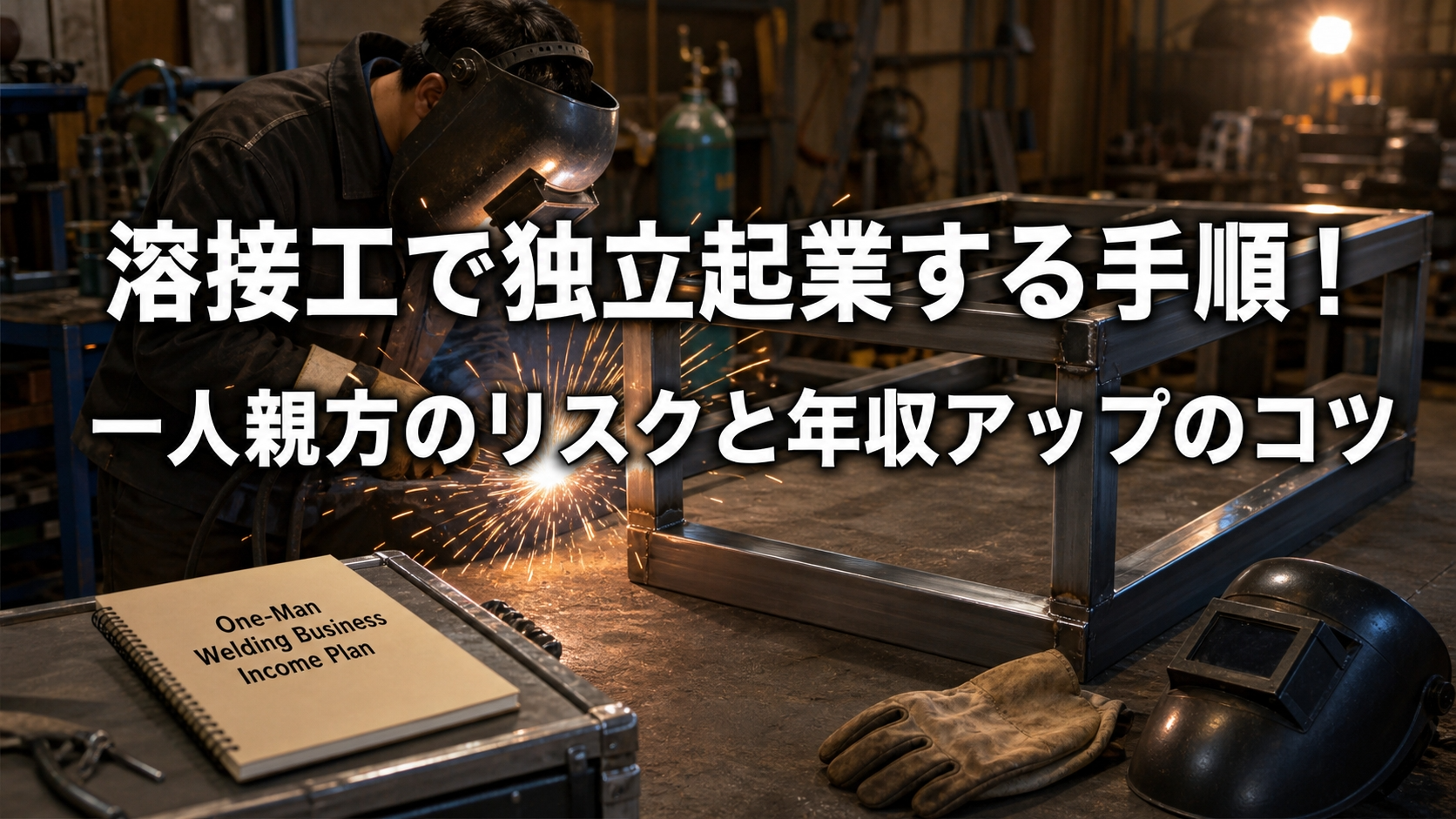 溶接工で独立起業する手順！一人親方のリスクと年収アップのコツ