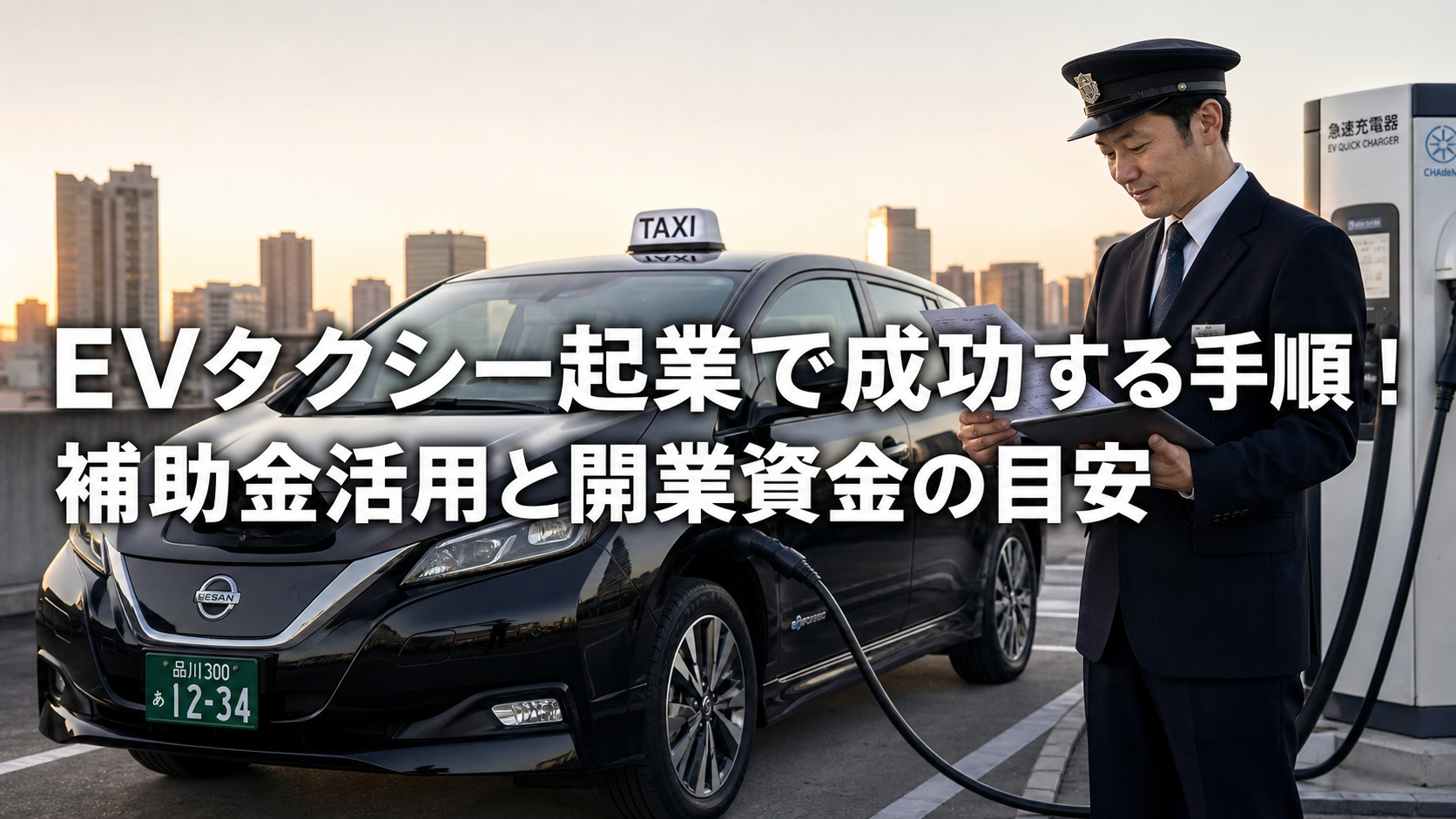 EVタクシー起業で成功する手順！補助金活用と開業資金の目安