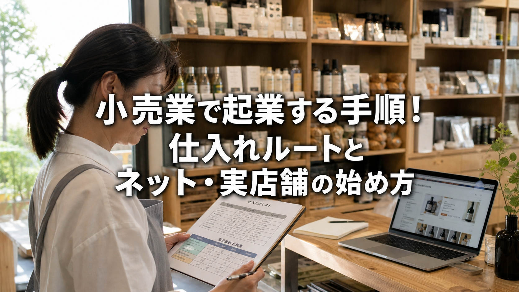 小売業で起業する手順！仕入れルートとネット・実店舗の始め方