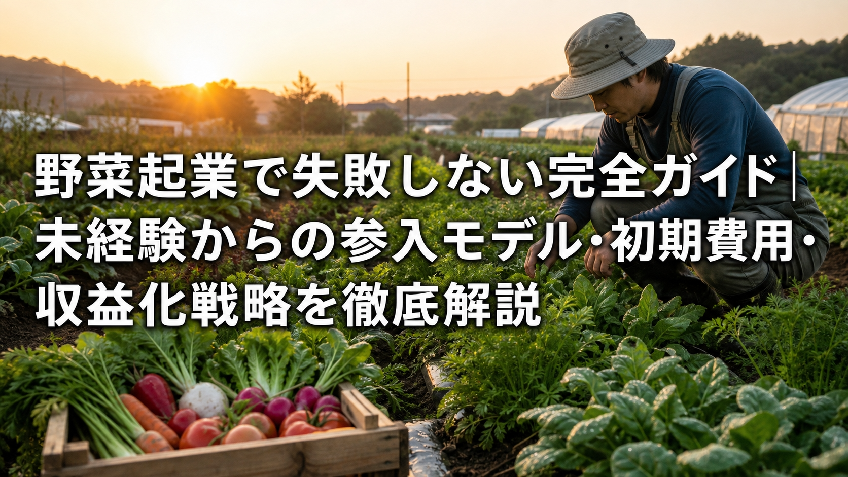 野菜起業で失敗しない完全ガイド｜未経験からの参入モデル・初期費用・収益化戦略を徹底解説