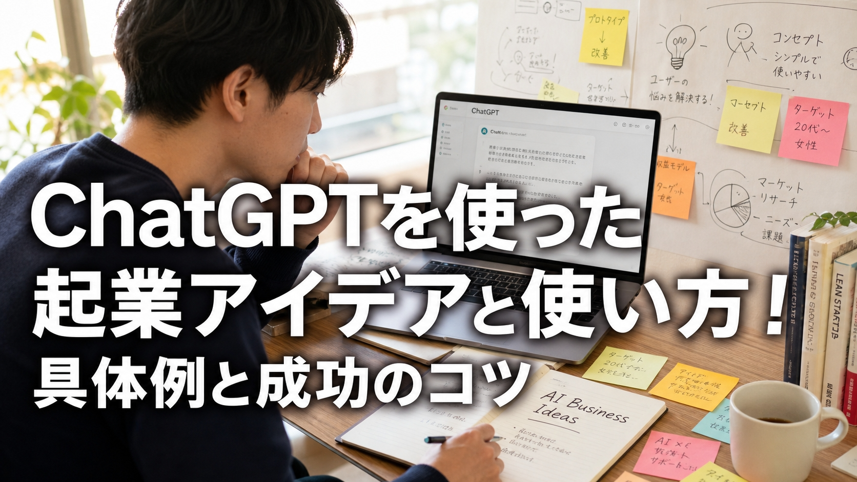 ChatGPTを使った起業アイデアと使い方！具体例と成功のコツ