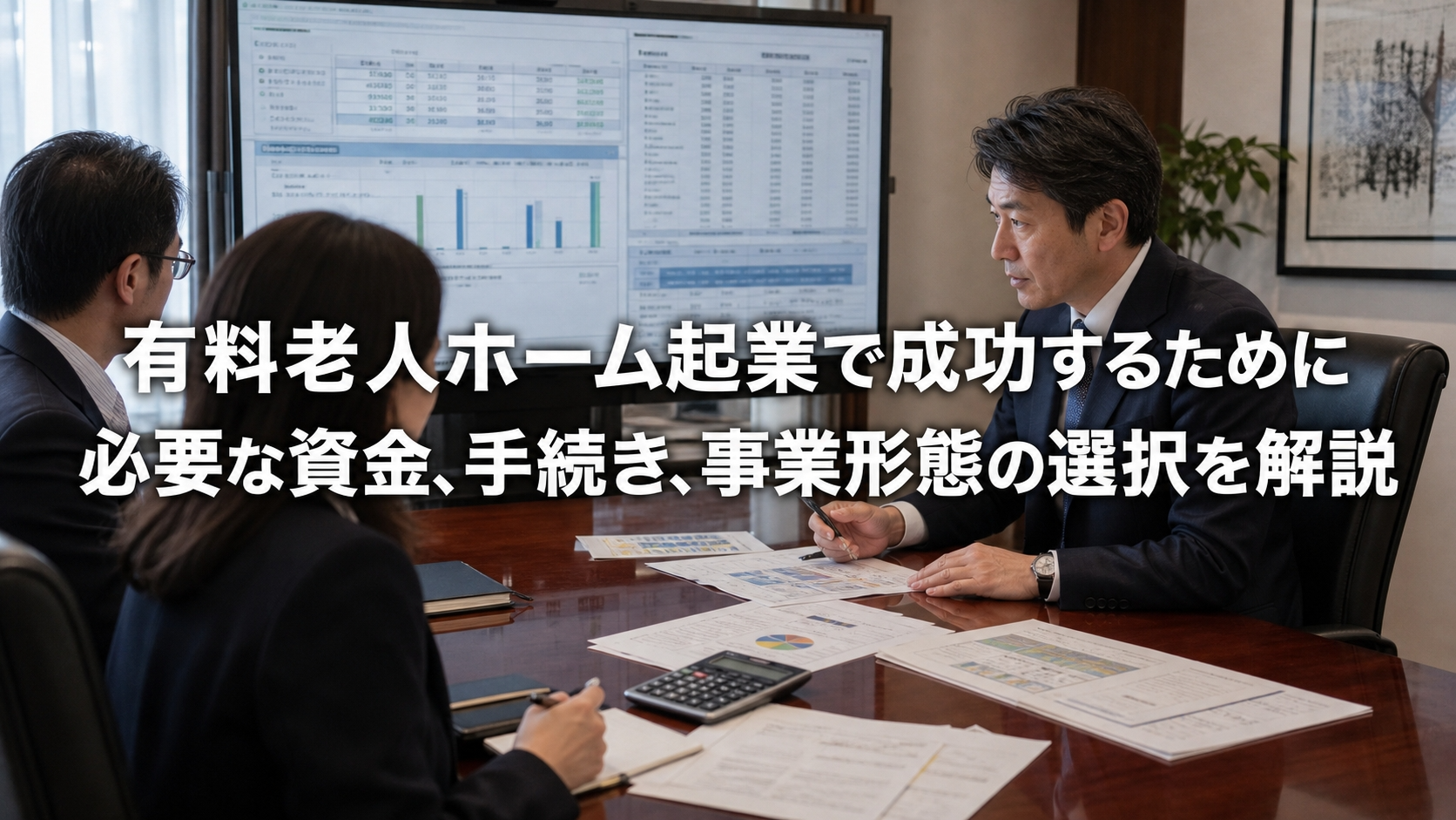有料老人ホーム起業で成功するために必要な資金、手続き、事業形態の選択を解説