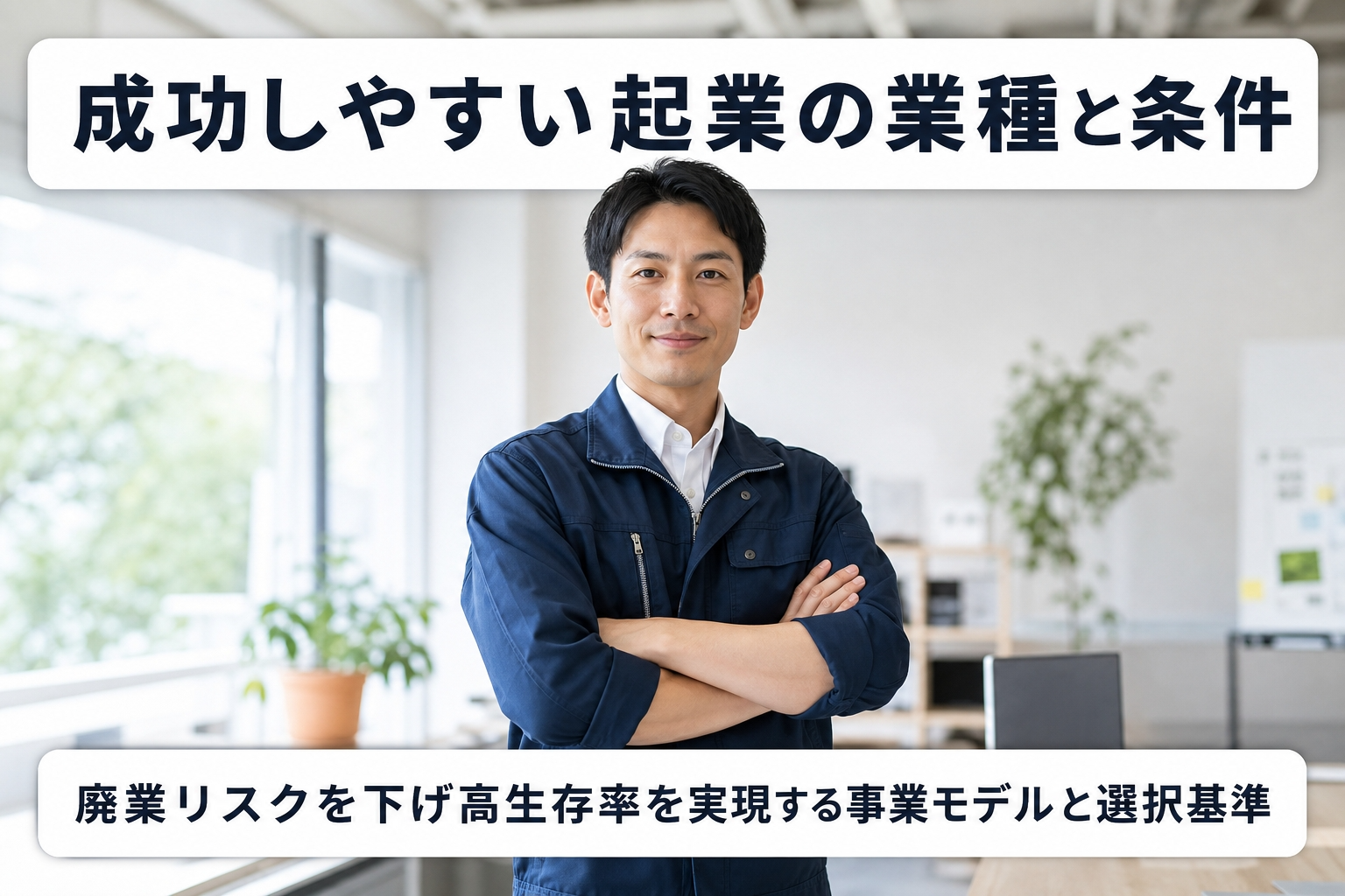 成功しやすい起業の業種と条件｜廃業リスクを下げ高生存率を実現する事業モデルと選択基準