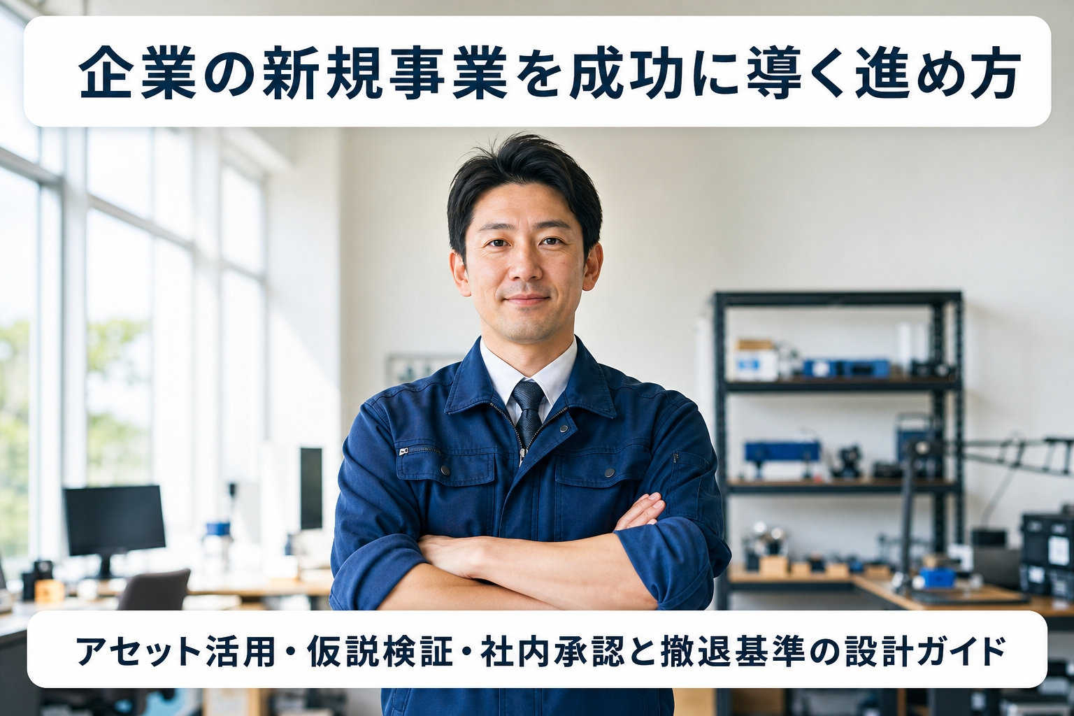 企業の新規事業を成功に導く進め方｜アセット活用・仮説検証・社内承認と撤退基準の設計ガイド