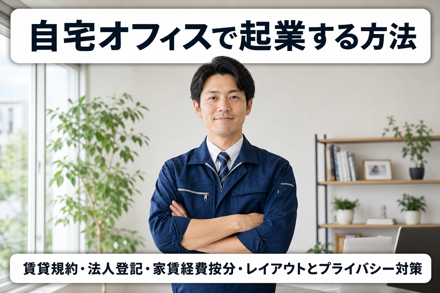 自宅オフィスで起業する方法｜賃貸規約・法人登記・家賃経費按分・レイアウトとプライバシー対策