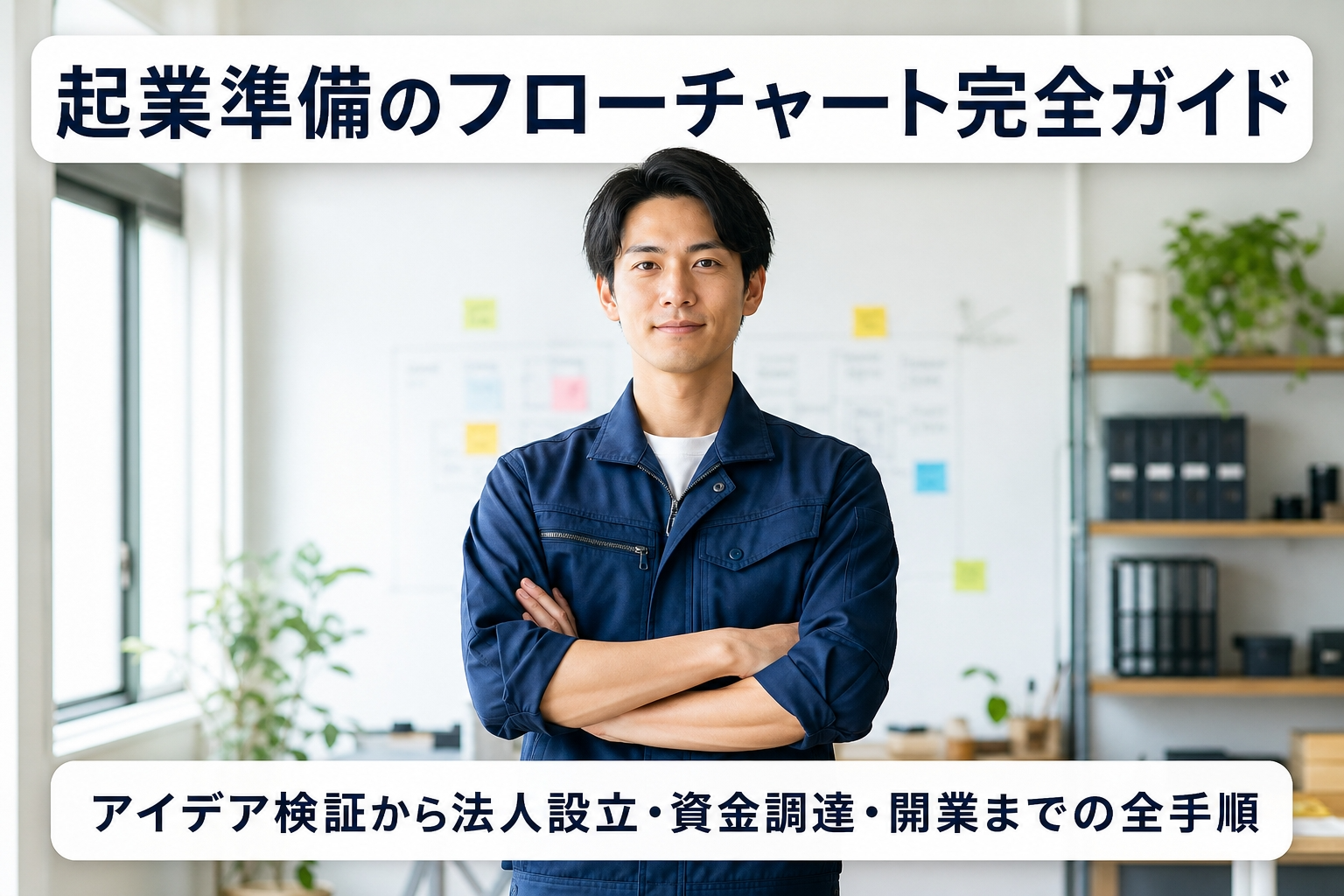 起業準備のフローチャート完全ガイド｜アイデア検証から法人設立・資金調達・開業までの全手順
