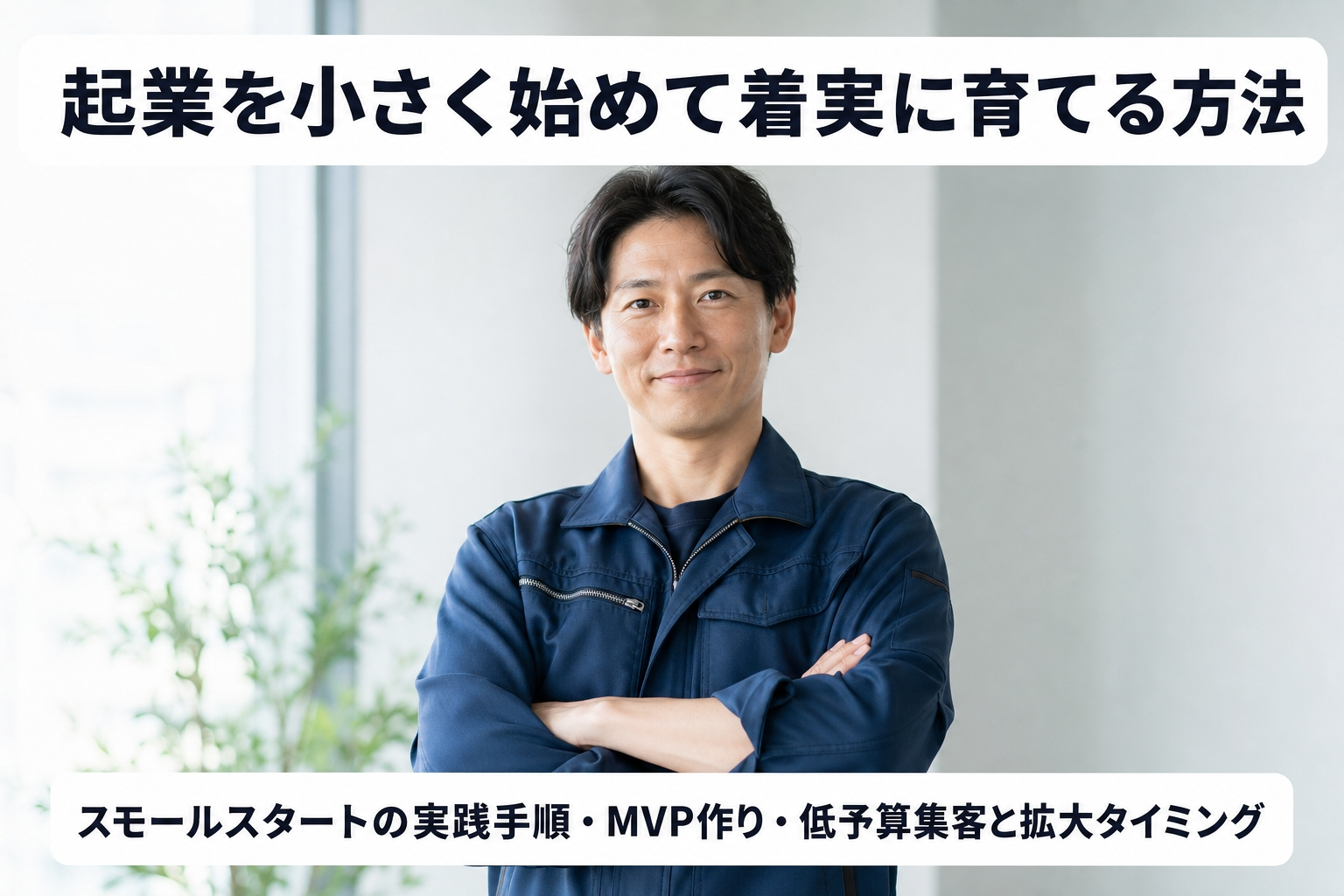 起業を小さく始めて着実に育てる方法｜スモールスタートの実践手順・MVP作り・低予算集客と拡大タイミング