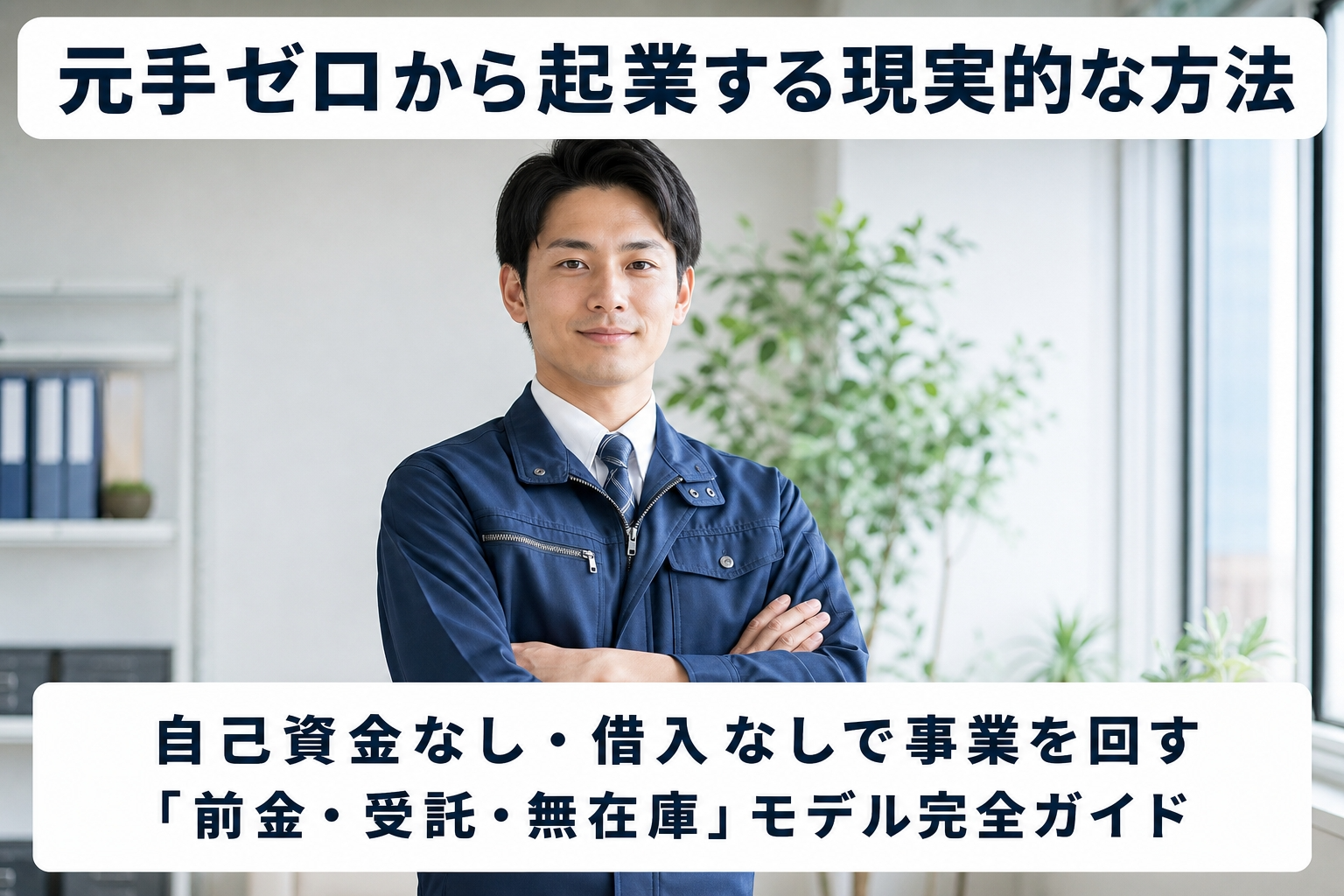 元手ゼロから起業する現実的な方法｜自己資金なし・借入なしで事業を回す「前金・受託・無在庫」モデル完全ガイド