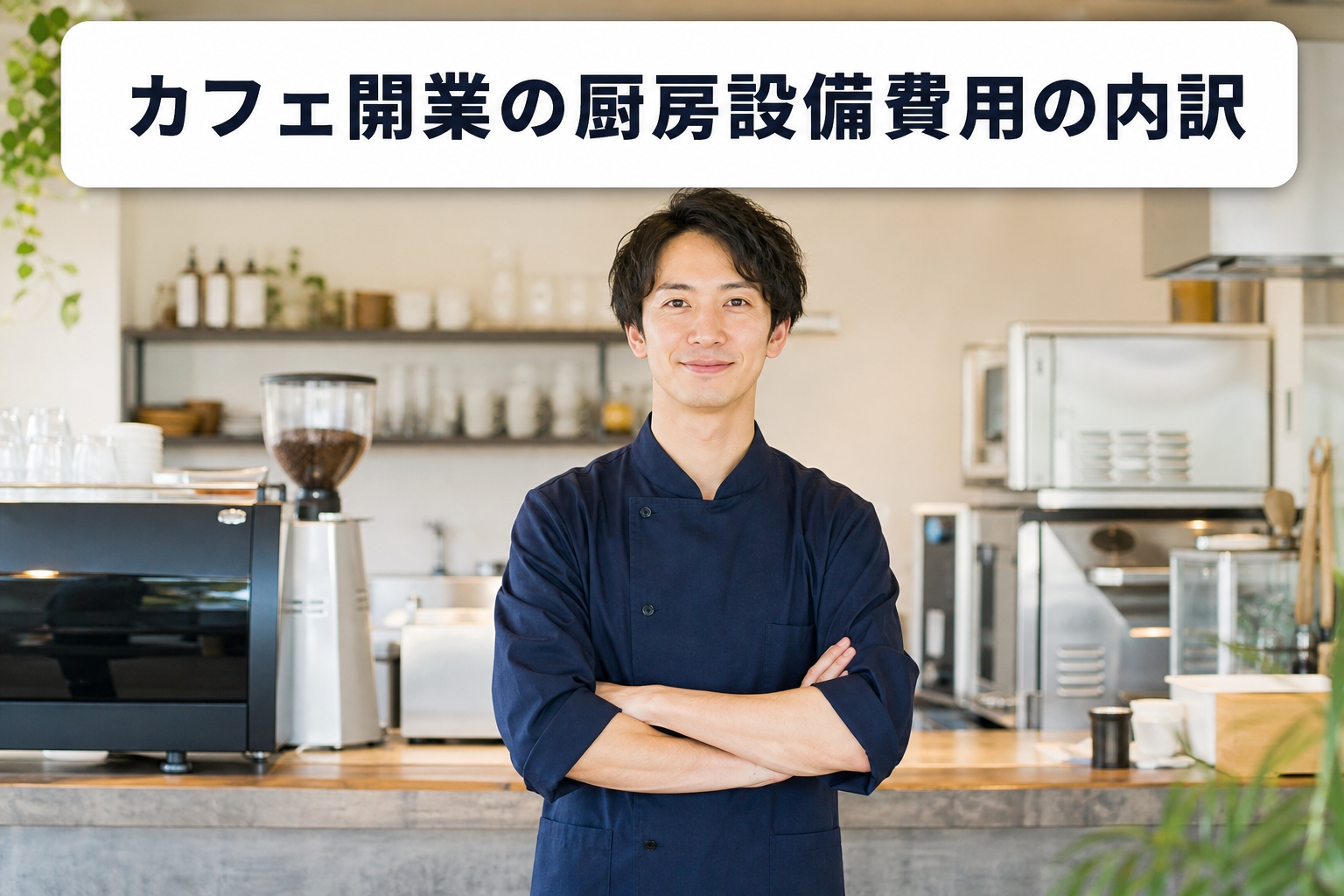 カフェ開業の厨房設備費用の内訳