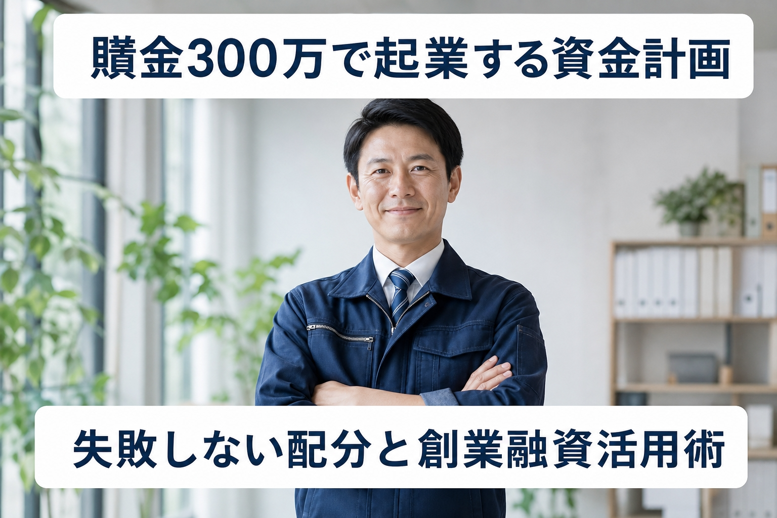 貯金300万で起業する資金計画｜失敗しない配分と創業融資活用術