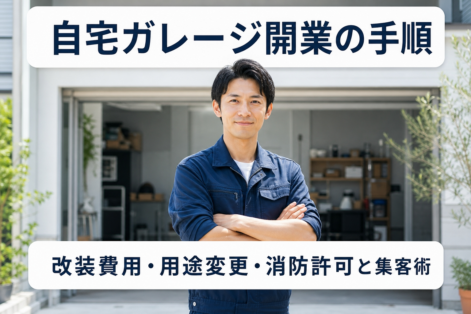 自宅ガレージ開業の手順｜改装費用・用途変更・消防許可と集客術