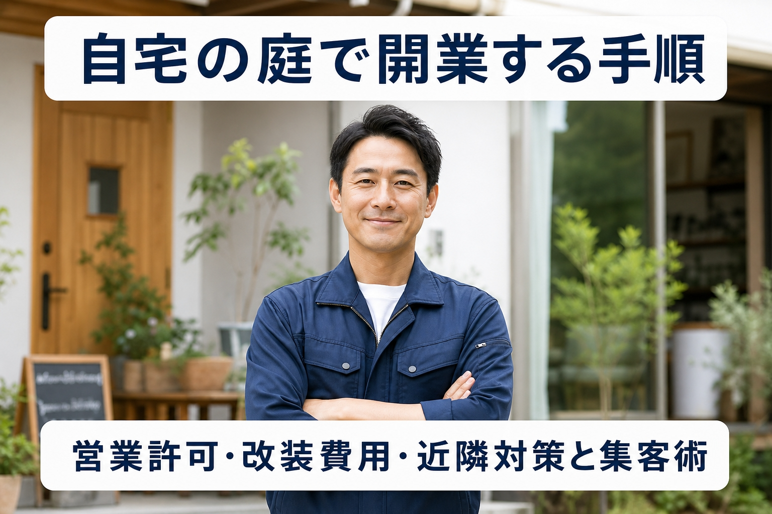 自宅の庭で開業する手順｜営業許可・改装費用・近隣対策と集客術