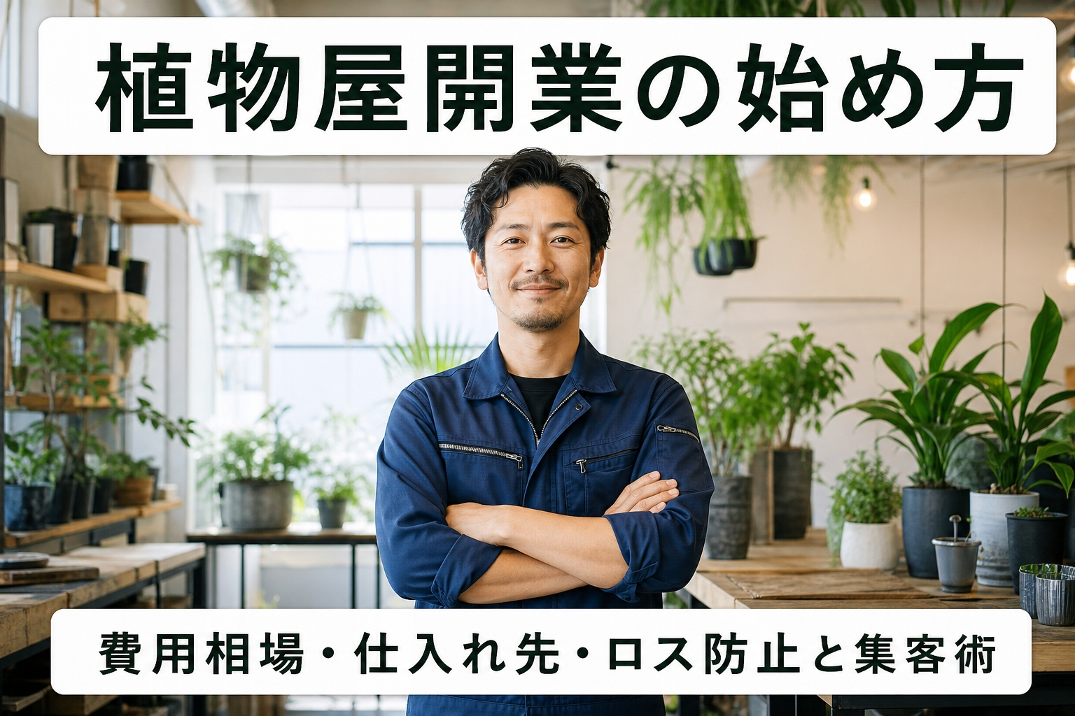 植物屋開業の始め方｜費用相場・仕入れ先・ロス防止と集客術