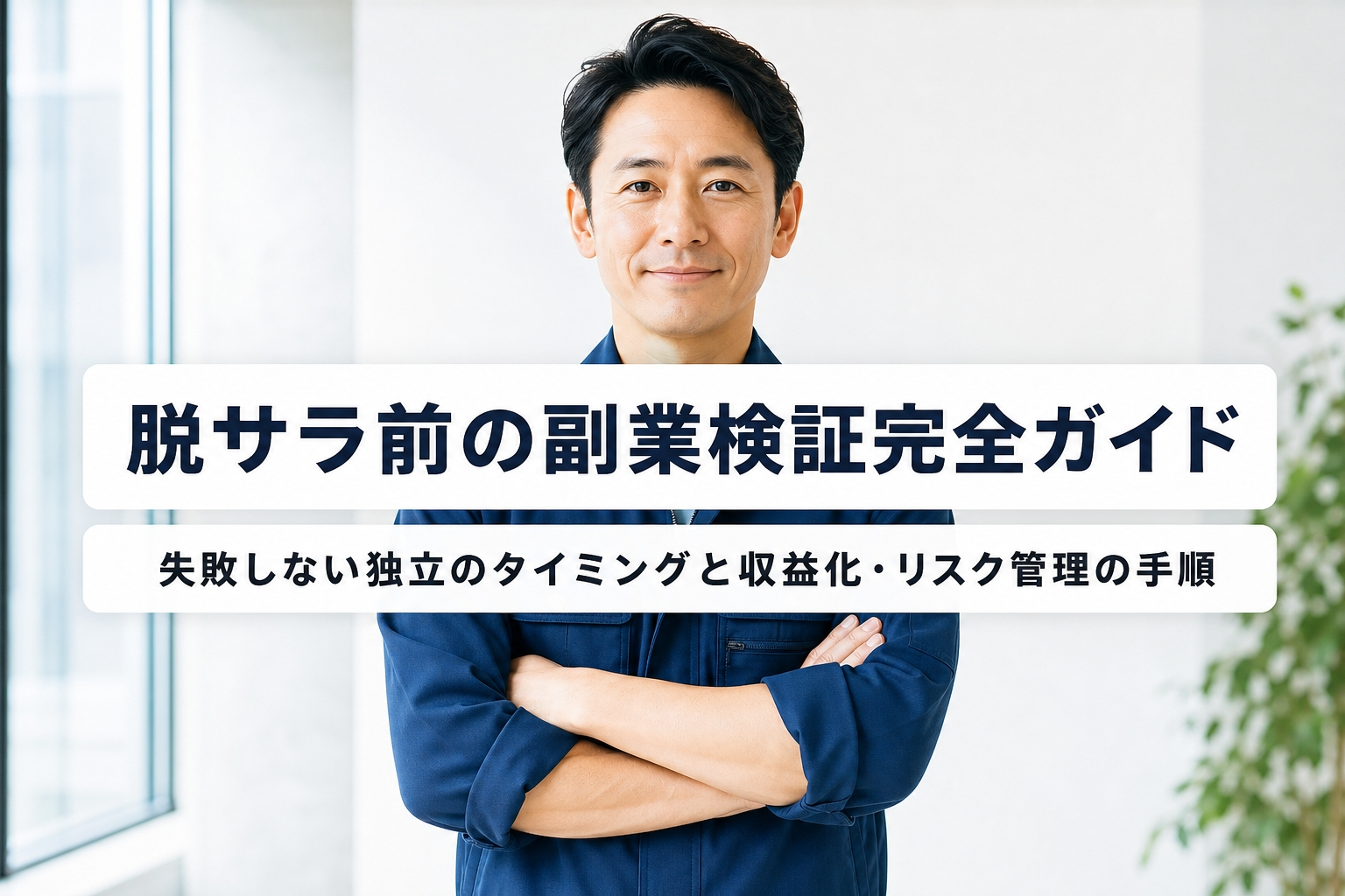 脱サラ前の副業検証完全ガイド｜失敗しない独立のタイミングと収益化・リスク管理の手順