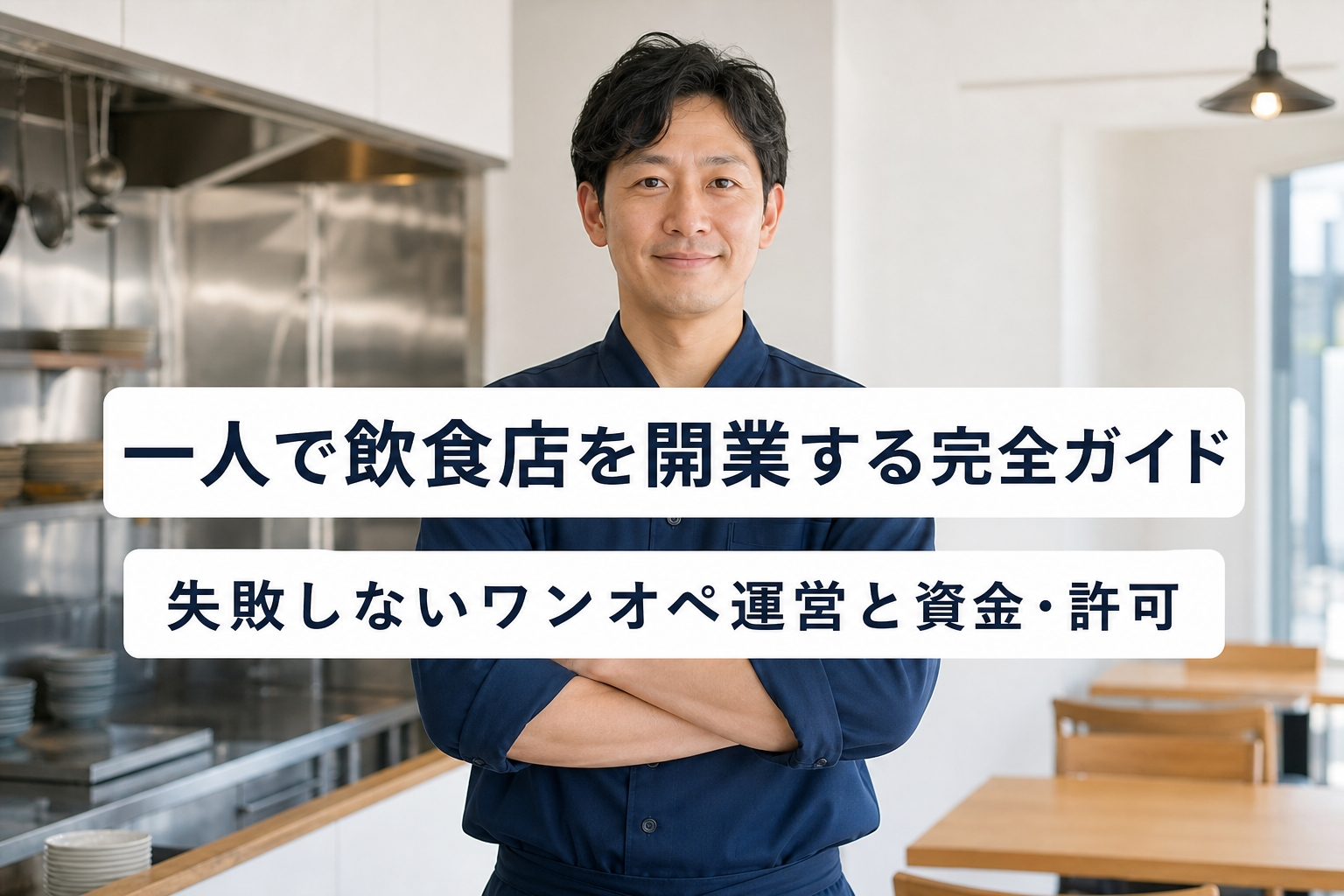一人で飲食店を開業する完全ガイド｜失敗しないワンオペ運営と資金・許可