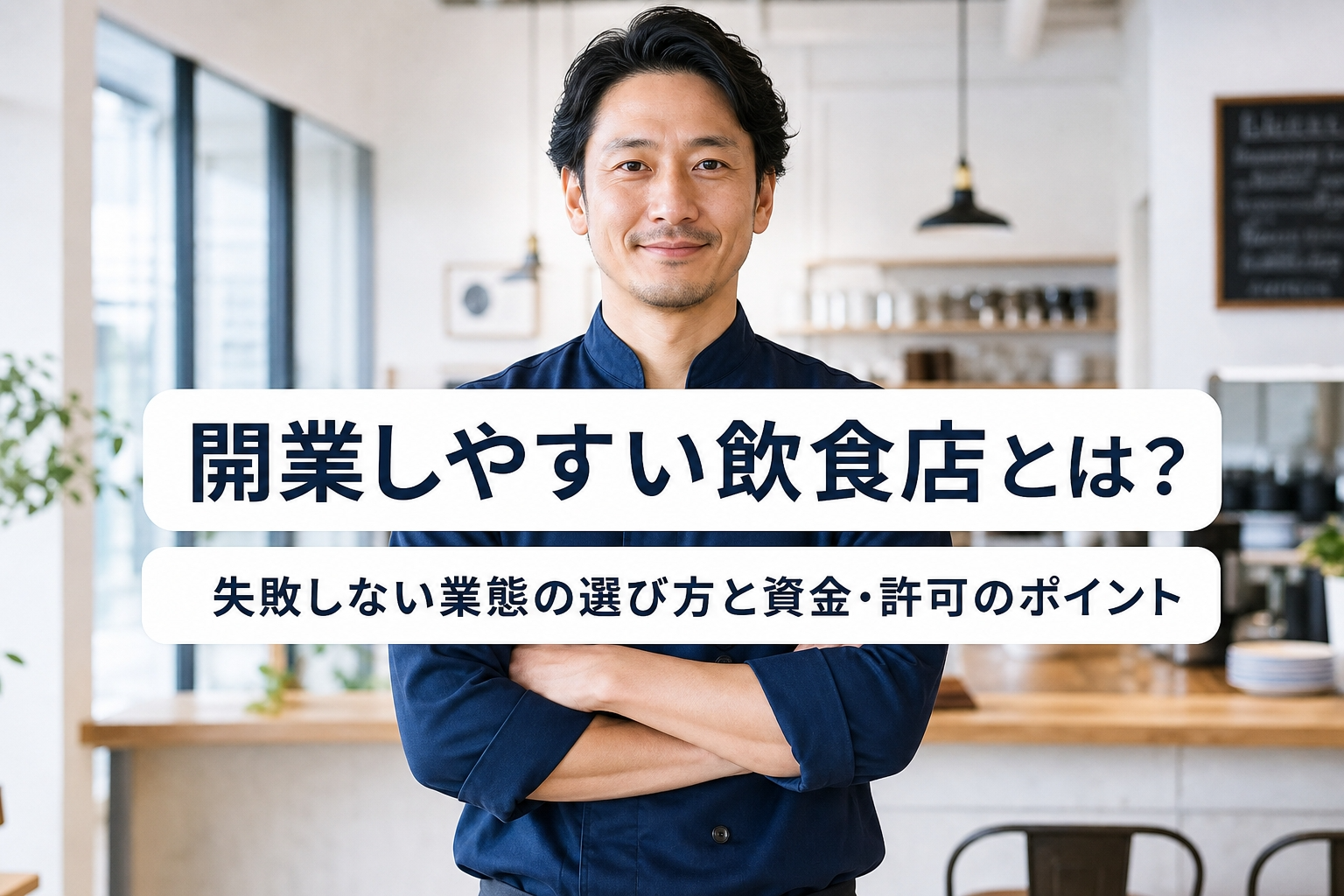 開業しやすい飲食店とは？失敗しない業態の選び方と資金・許可のポイント