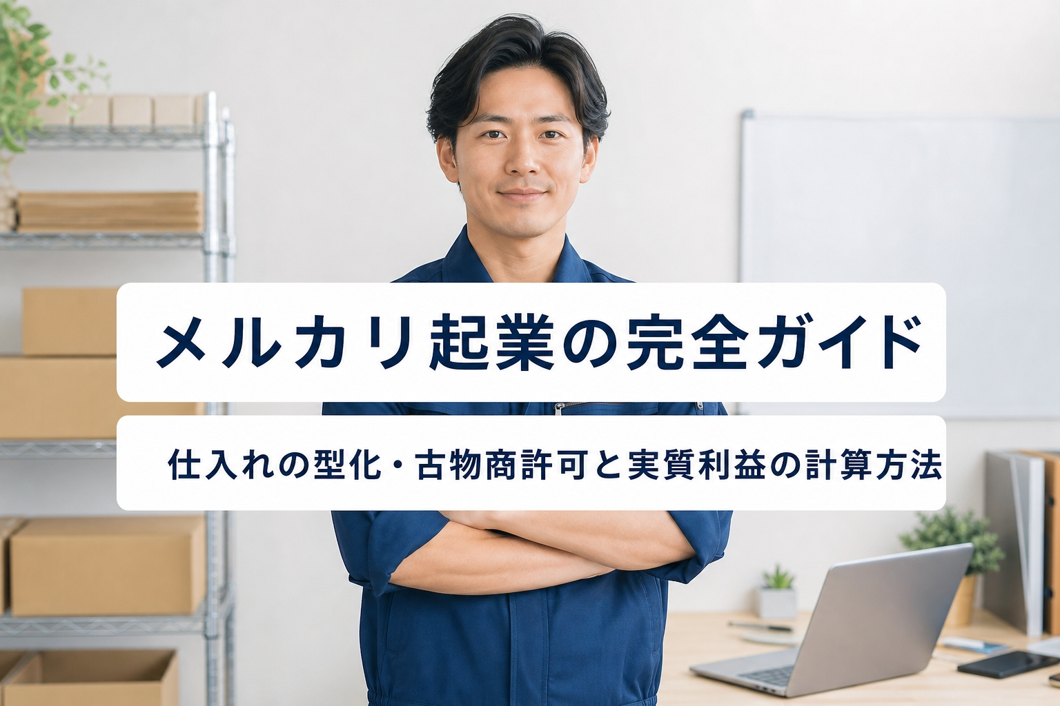 メルカリ起業の完全ガイド｜仕入れの型化・古物商許可と実質利益の計算方法