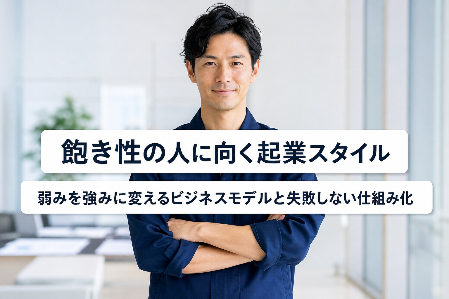 飽き性の人に向く起業スタイル｜弱みを強みに変えるビジネスモデルと失敗しない仕組み化