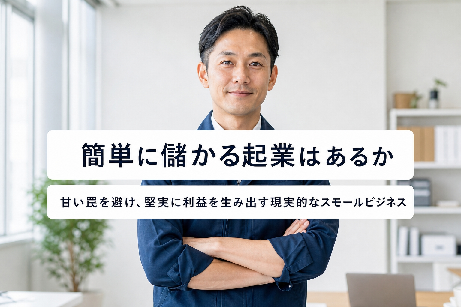 簡単に儲かる起業はあるか｜甘い罠を避け、堅実に利益を生み出す現実的なスモールビジネス