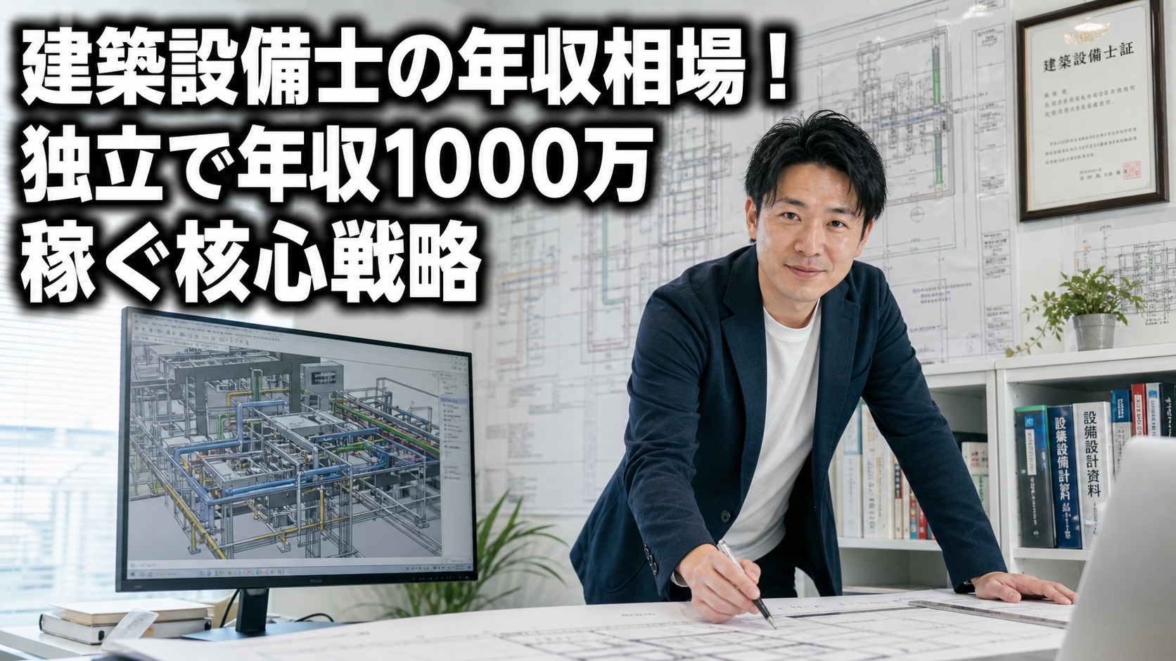 建築設備士の年収相場！独立で年収1000万稼ぐ核心戦略
