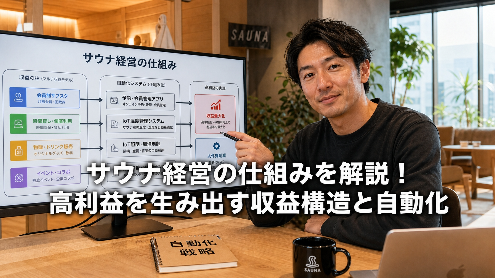 サウナ経営の仕組みを解説！高利益を生み出す収益構造と自動化