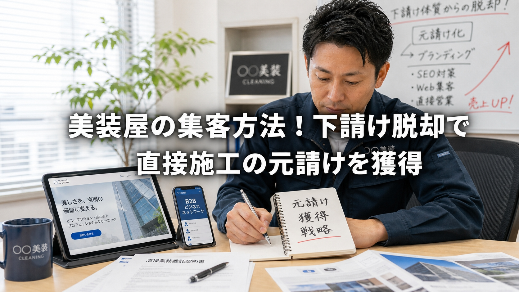 美装屋の集客方法！下請け脱却で直接施工の元請けを獲得