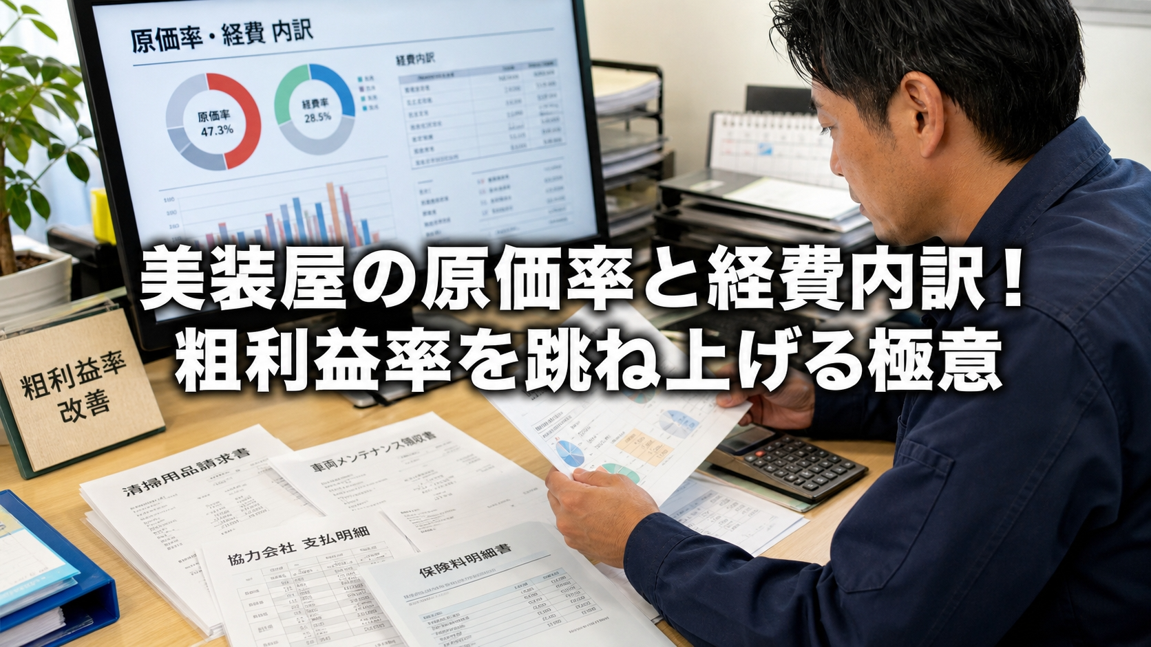 美装屋の原価率と経費内訳！粗利益率を跳ね上げる極意
