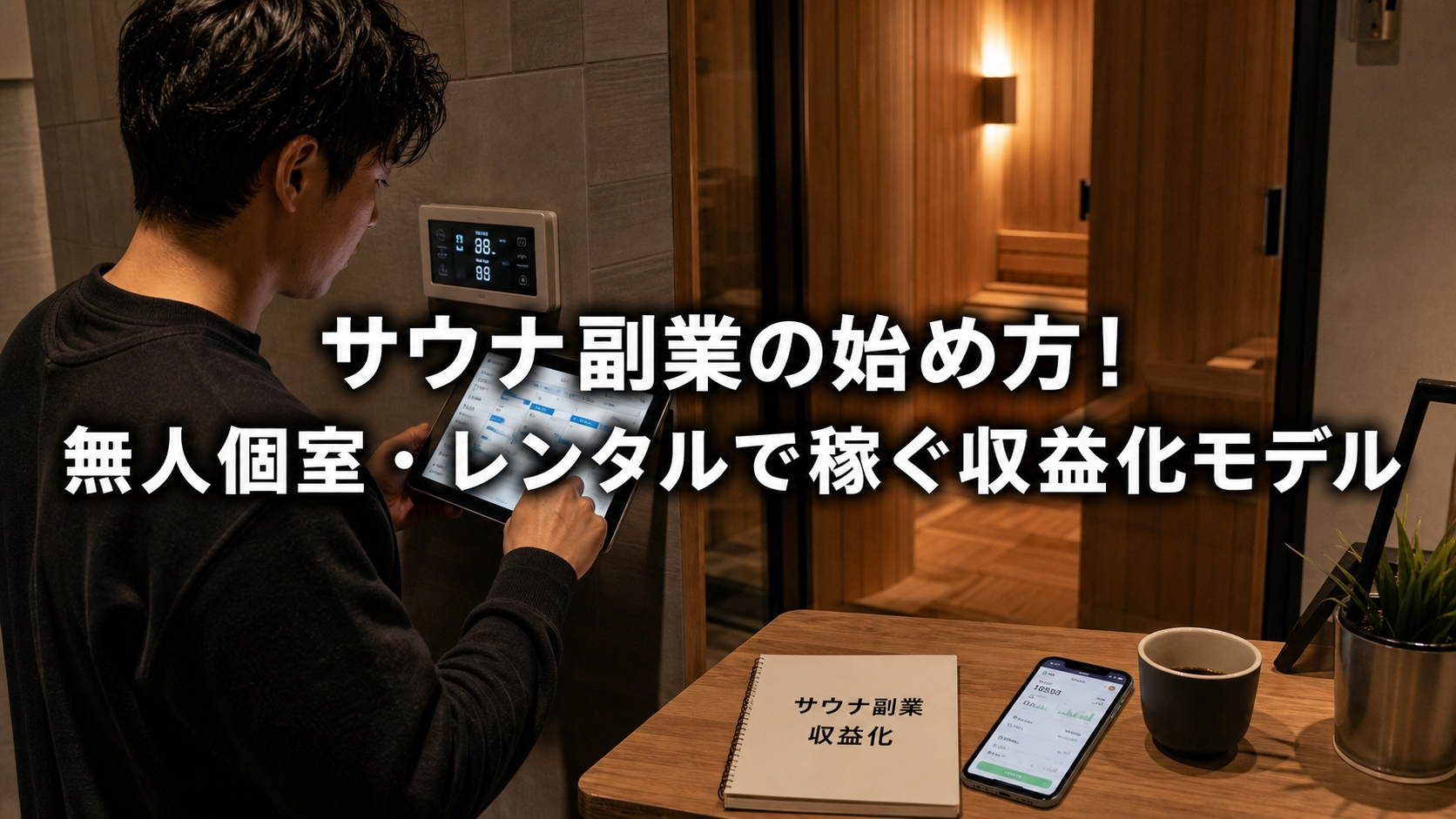 サウナ副業の始め方！無人個室・レンタルで稼ぐ収益化モデル