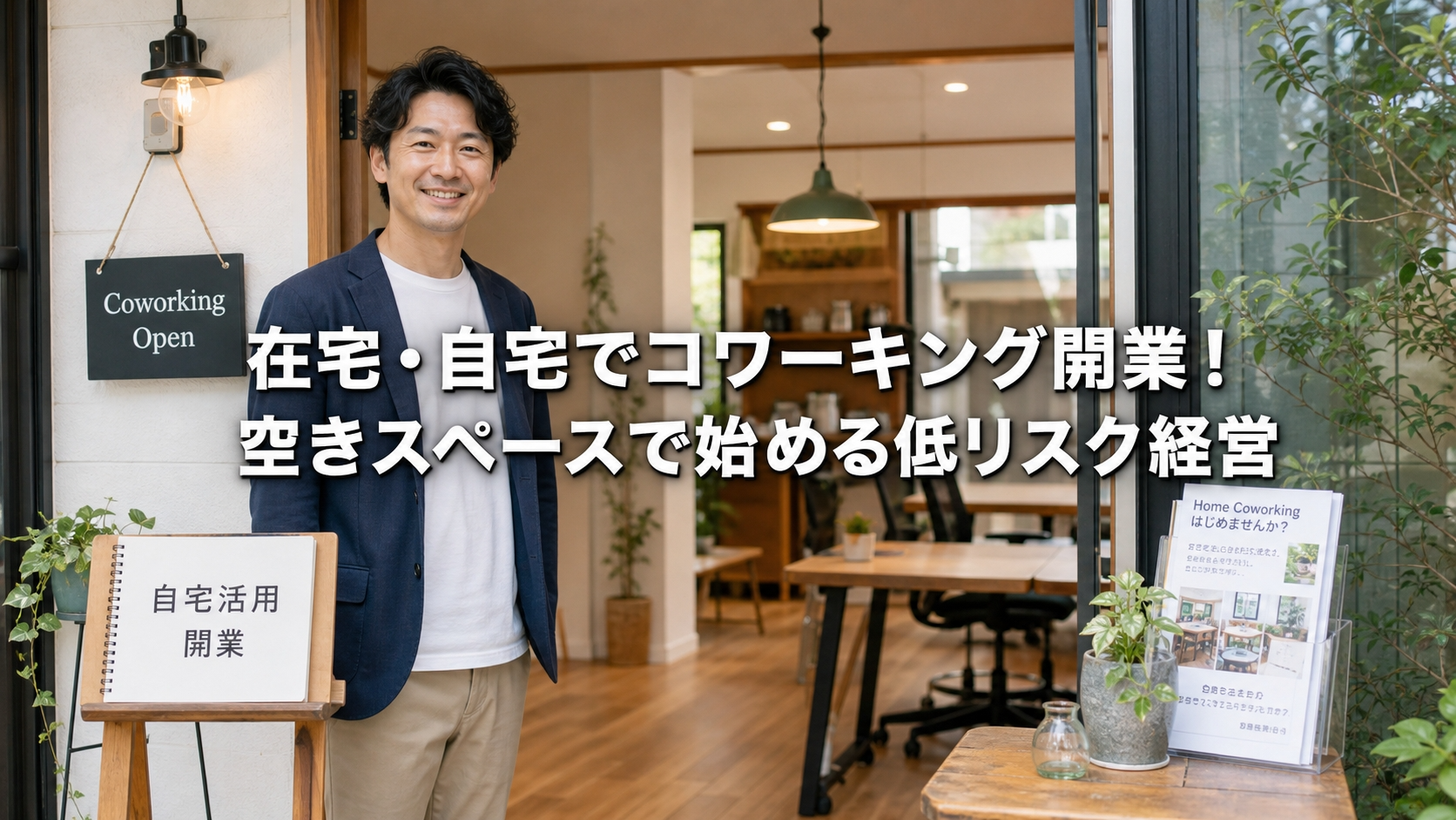 在宅・自宅でコワーキング開業！空きスペースで始める低リスク経営