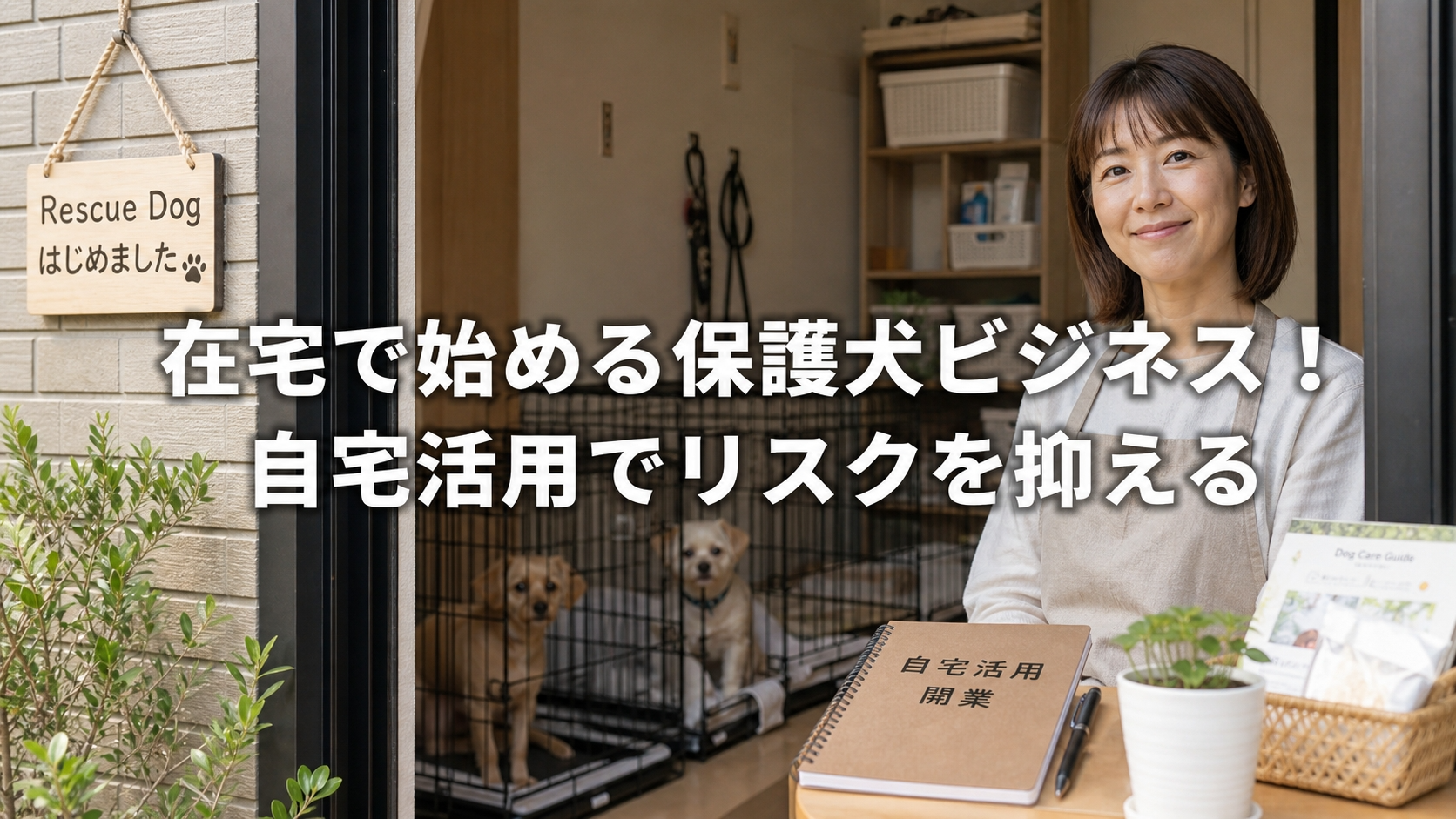 在宅で始める保護犬ビジネス！自宅活用でリスクを抑える