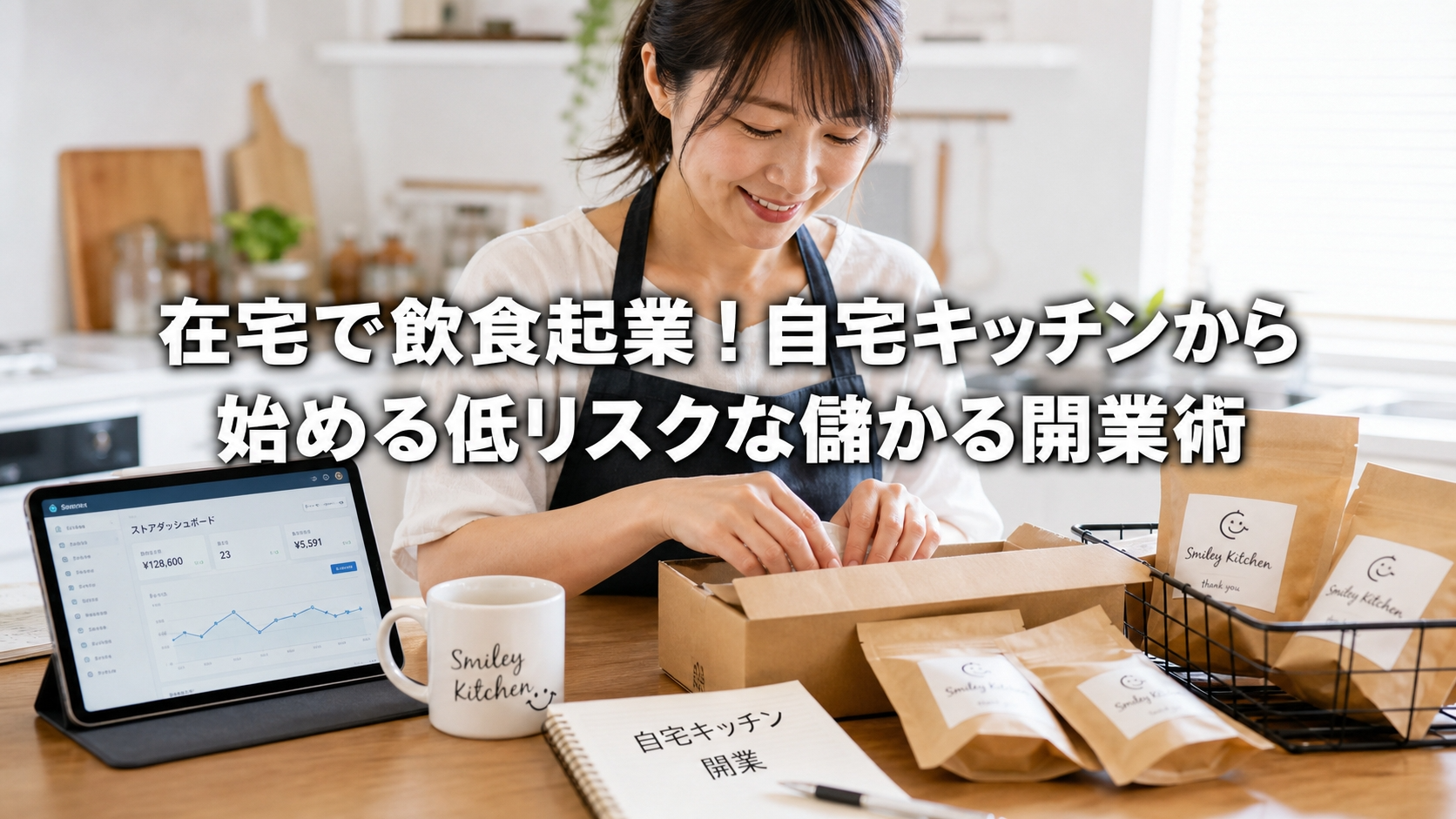 在宅で飲食起業！自宅キッチンから始める低リスクな儲かる開業術