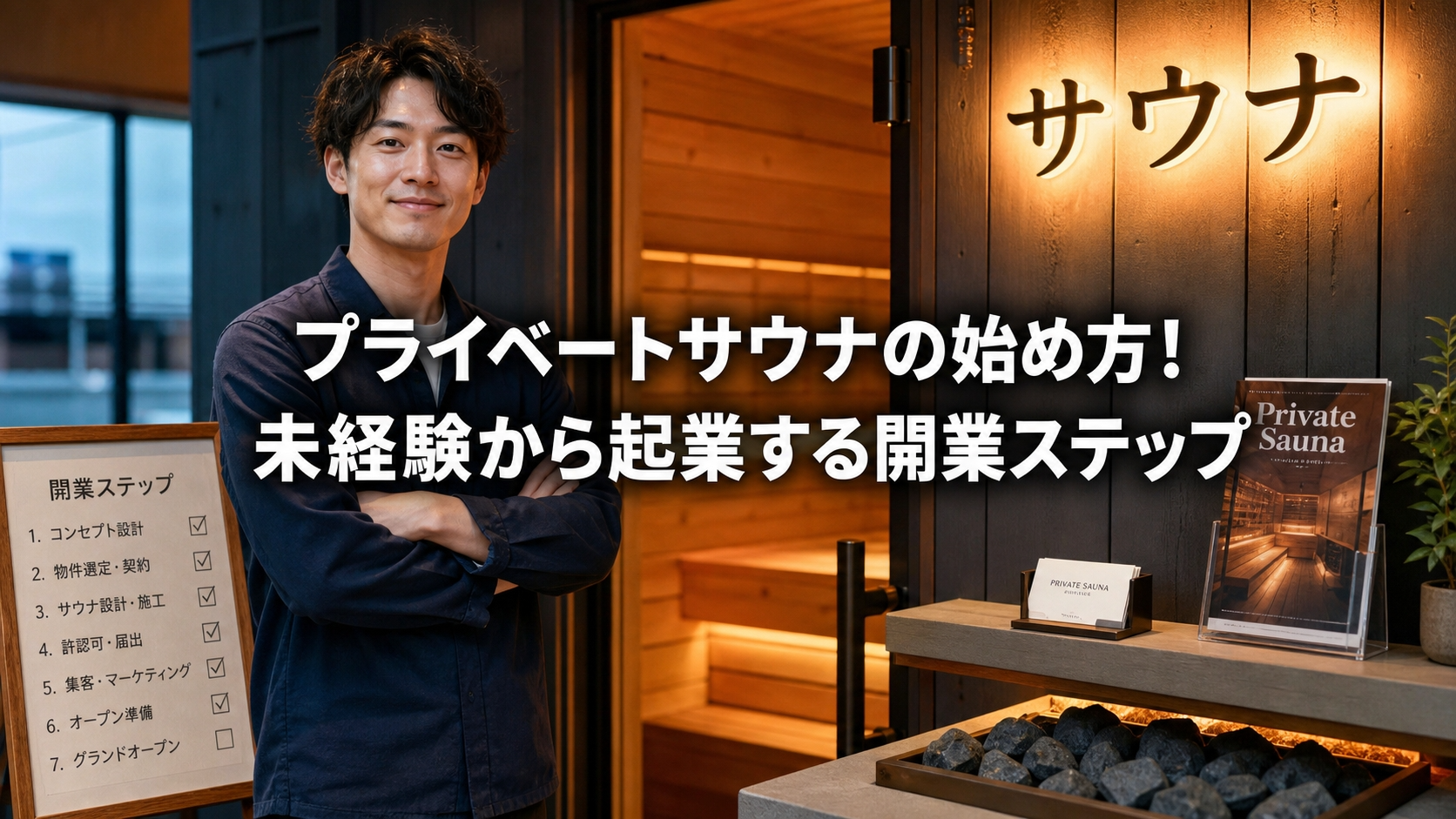プライベートサウナの始め方！未経験から起業する開業ステップ