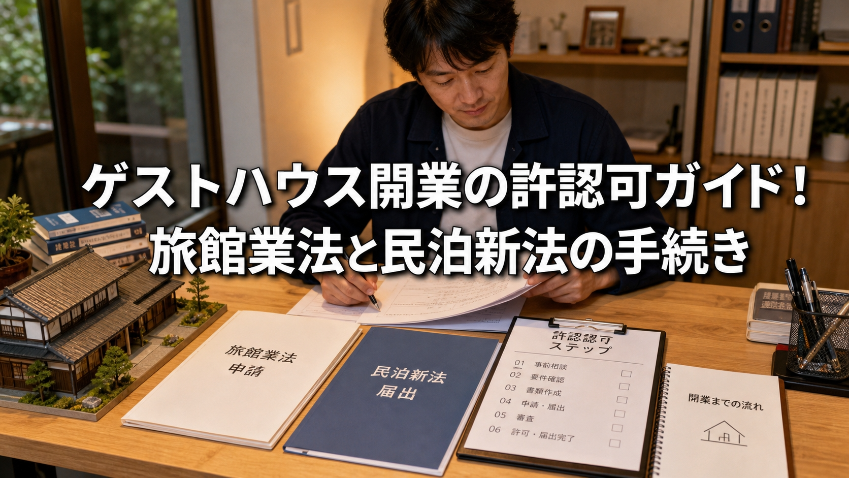 ゲストハウス開業の許認可ガイド！旅館業法と民泊新法の手続き