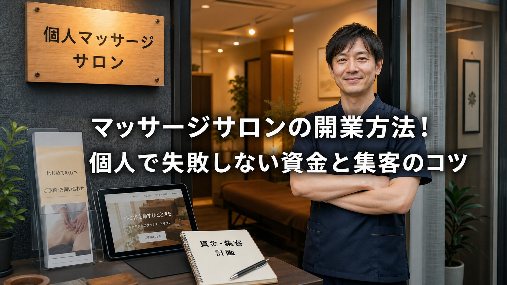 マッサージサロンの開業方法！個人で失敗しない資金と集客のコツ
