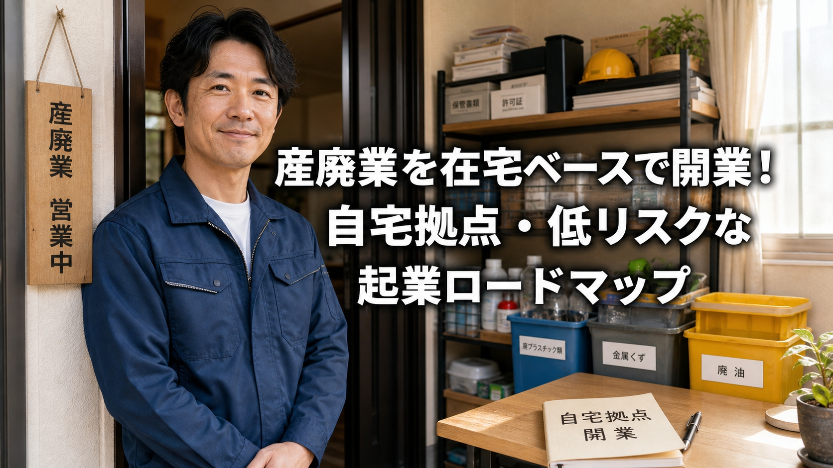 産廃業を在宅ベースで開業！自宅拠点・低リスクな起業ロードマップ